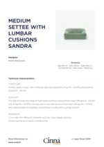 Cinna MEDIUM SETTEE WITH LUMBAR CUSHIONS SANDRA - au 30.11.2025