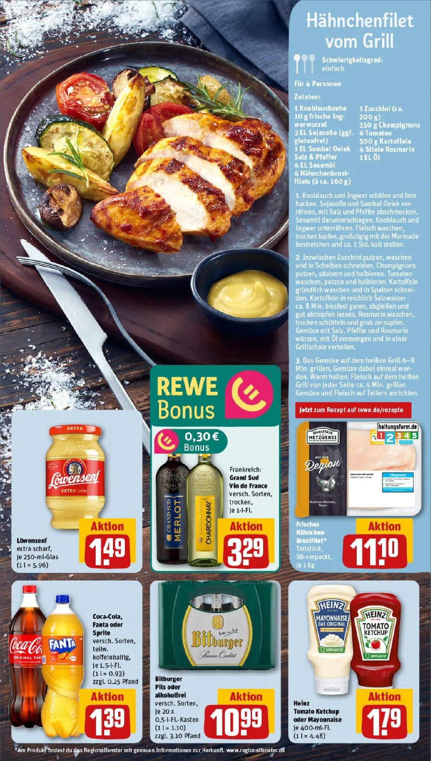 REWE Prospekt ab 09.11.2025 zum Blättern » Angebote | Seite: 5 | Produkte: Öl, Salz, Zucchini, Hahnchenbrust