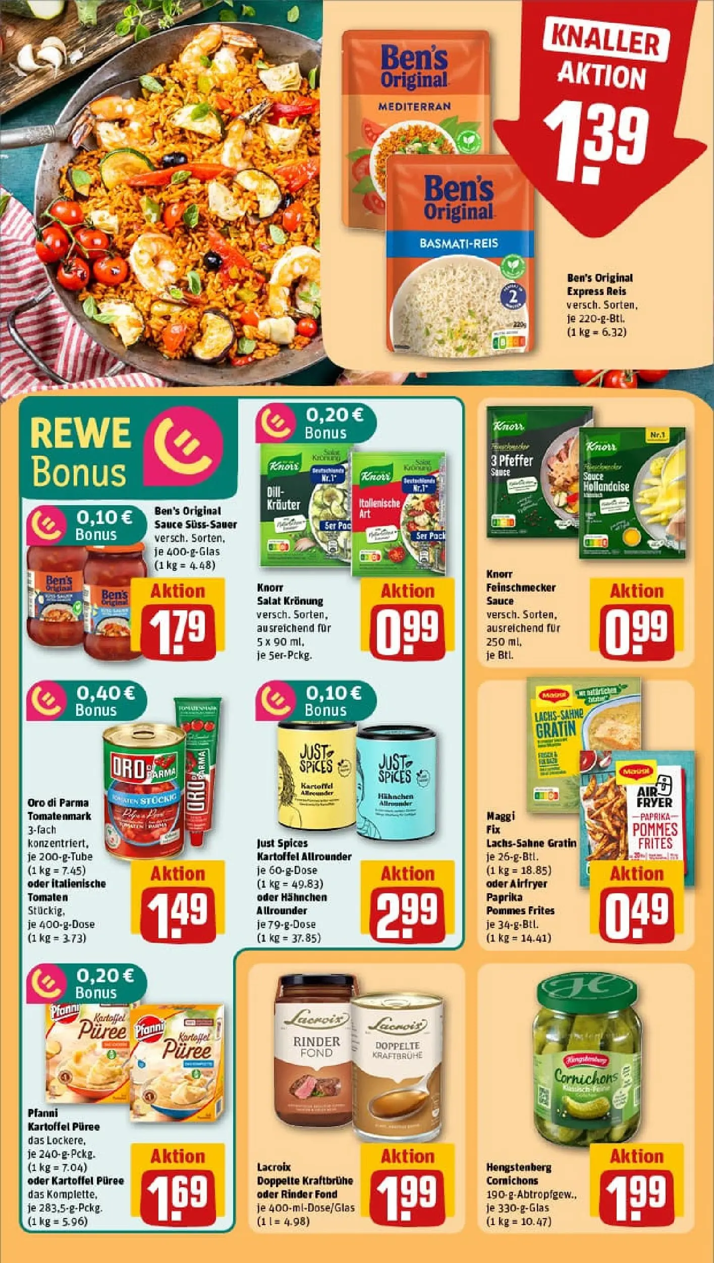 REWE Prospekt ab 10.11.2025 zum Blättern » Angebote | Seite: 18 | Produkte: Hahnchen, Basmatireis, Dressing, Paprika