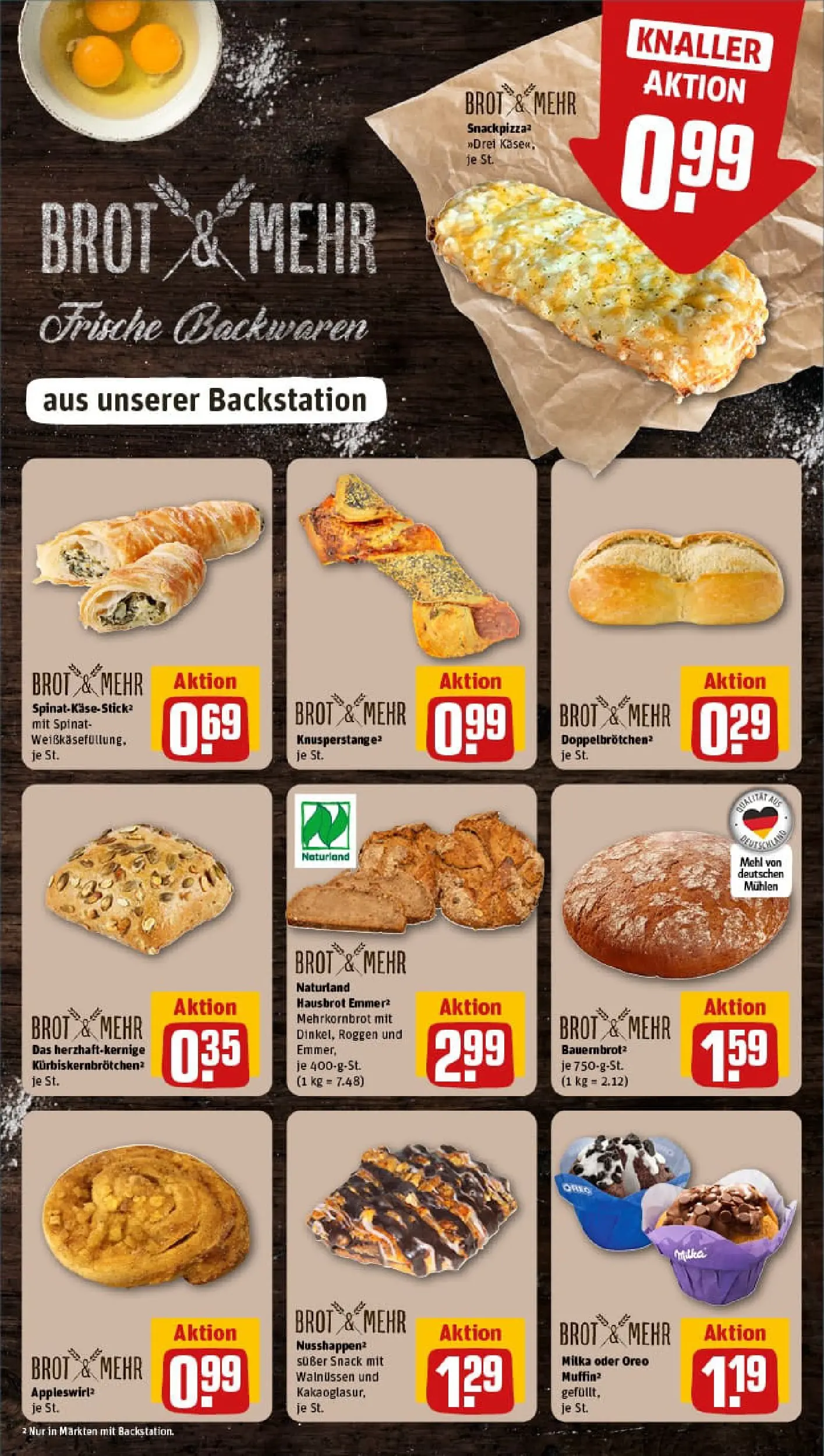 REWE Prospekt ab 09.11.2025 zum Blättern » Angebote | Seite: 17 | Produkte: Mehl, Milka, Brot
