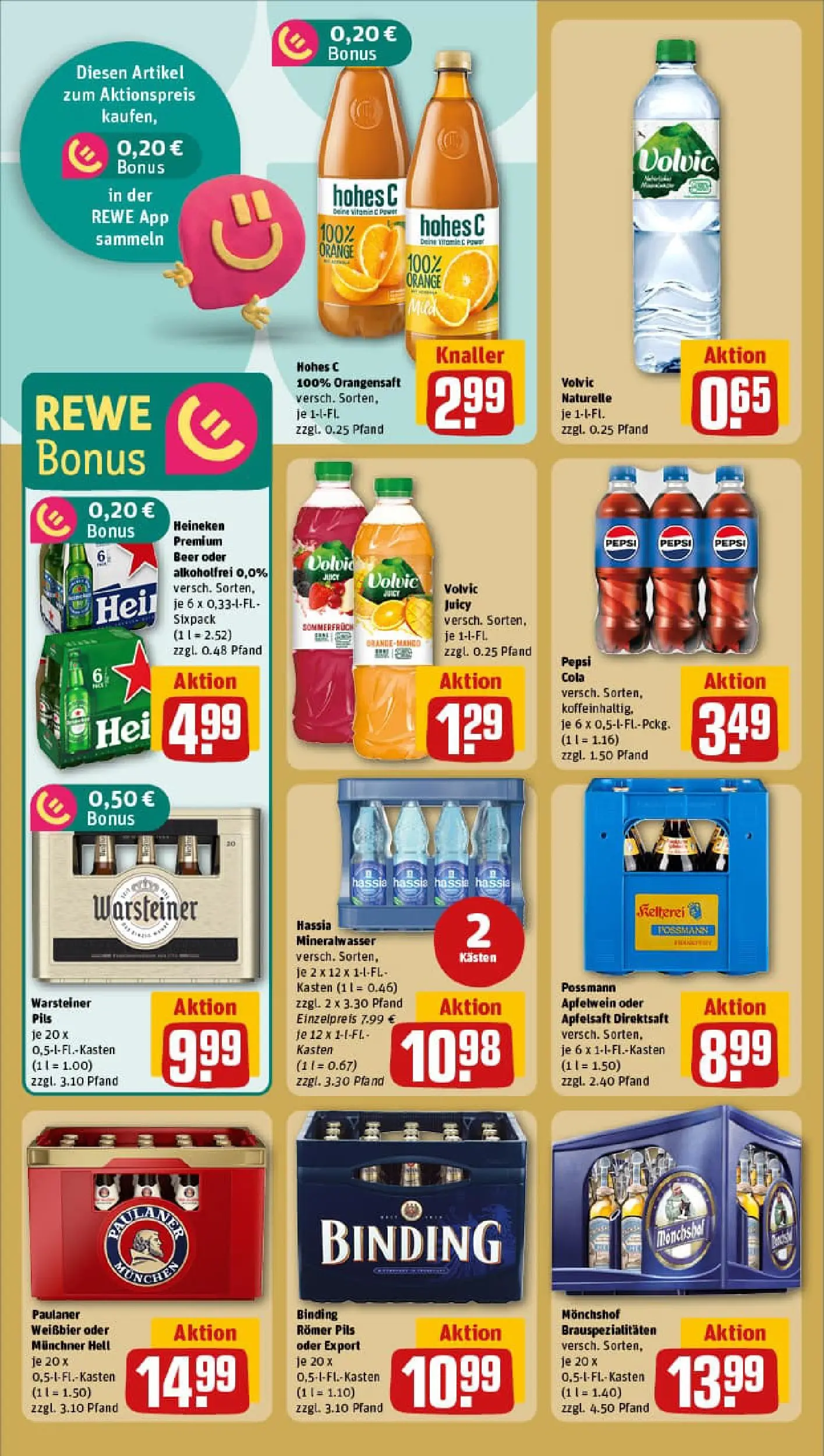 REWE Prospekt ab 09.11.2025 zum Blättern » Angebote | Seite: 18 | Produkte: Cola, Weißbier, Pepsi, Paulaner