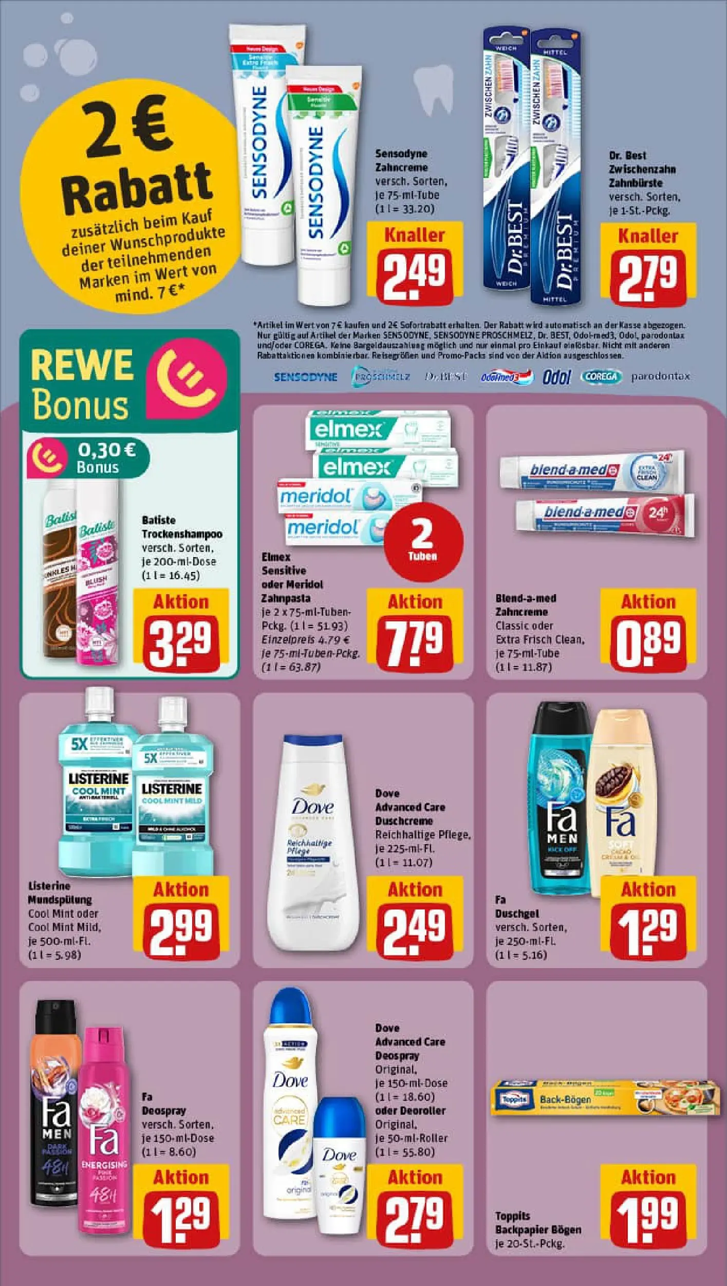 REWE Prospekt ab 09.11.2025 zum Blättern » Angebote | Seite: 27 | Produkte: Duschgel, Shower Gel, Blush, Listerine
