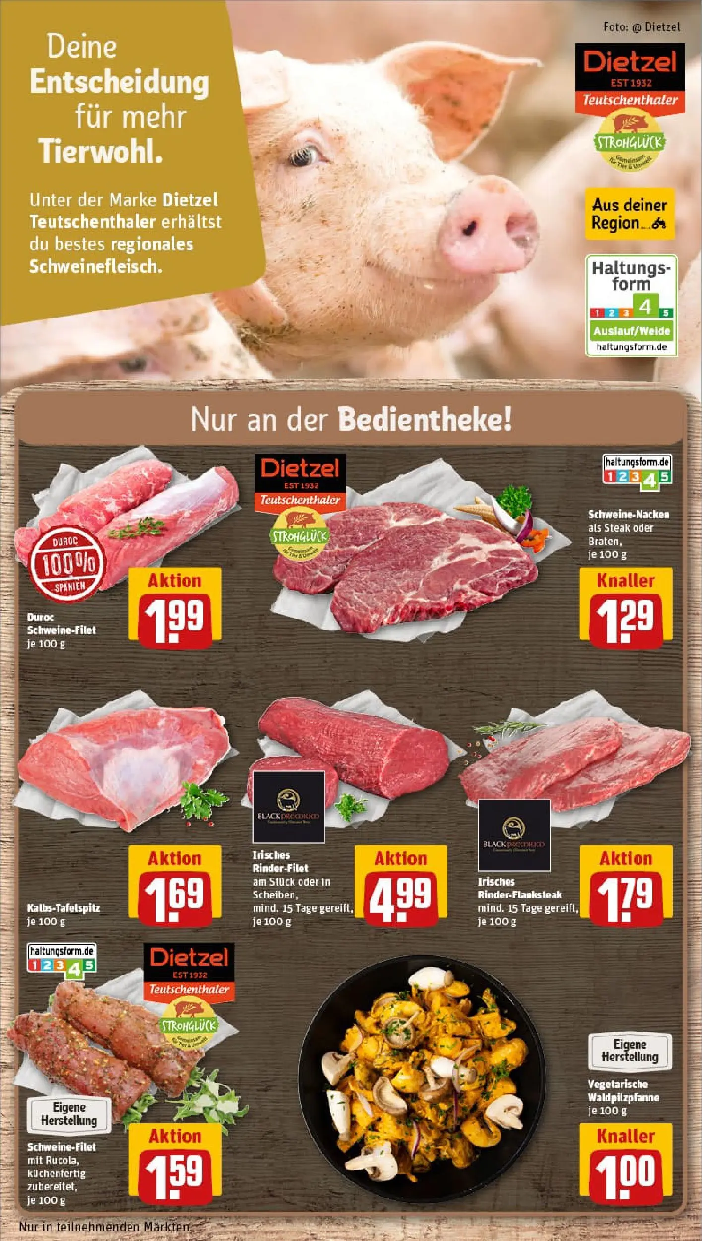 REWE Prospekt ab 10.11.2025 zum Blättern » Angebote | Seite: 10 | Produkte: Top, Rinderfilet, Rucola, Schweinefilet