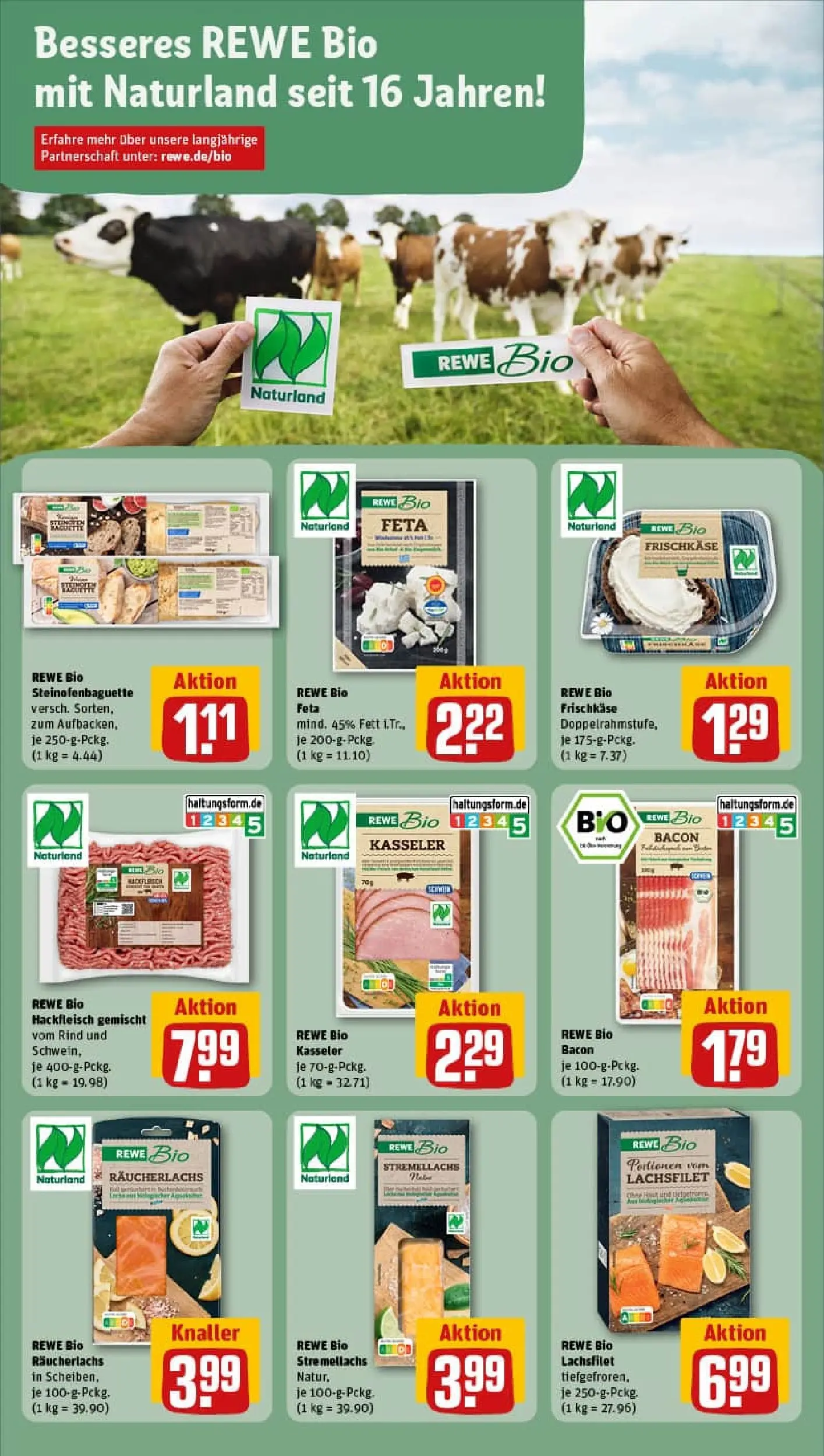 REWE Prospekt ab 10.11.2025 zum Blättern » Angebote | Seite: 19 | Produkte: Feta, Baguette, Räucherlachs, Frischkase