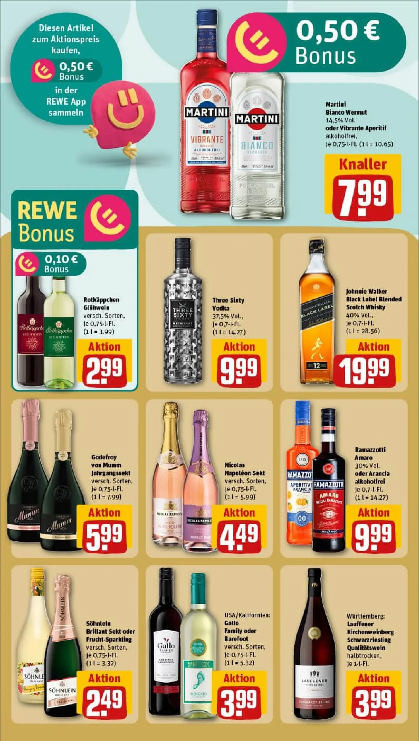 REWE Prospekt ab 10.11.2025 zum Blättern » Angebote | Seite: 21 | Produkte: Martini, Whisky, Rotkäppchen, Ramazzotti