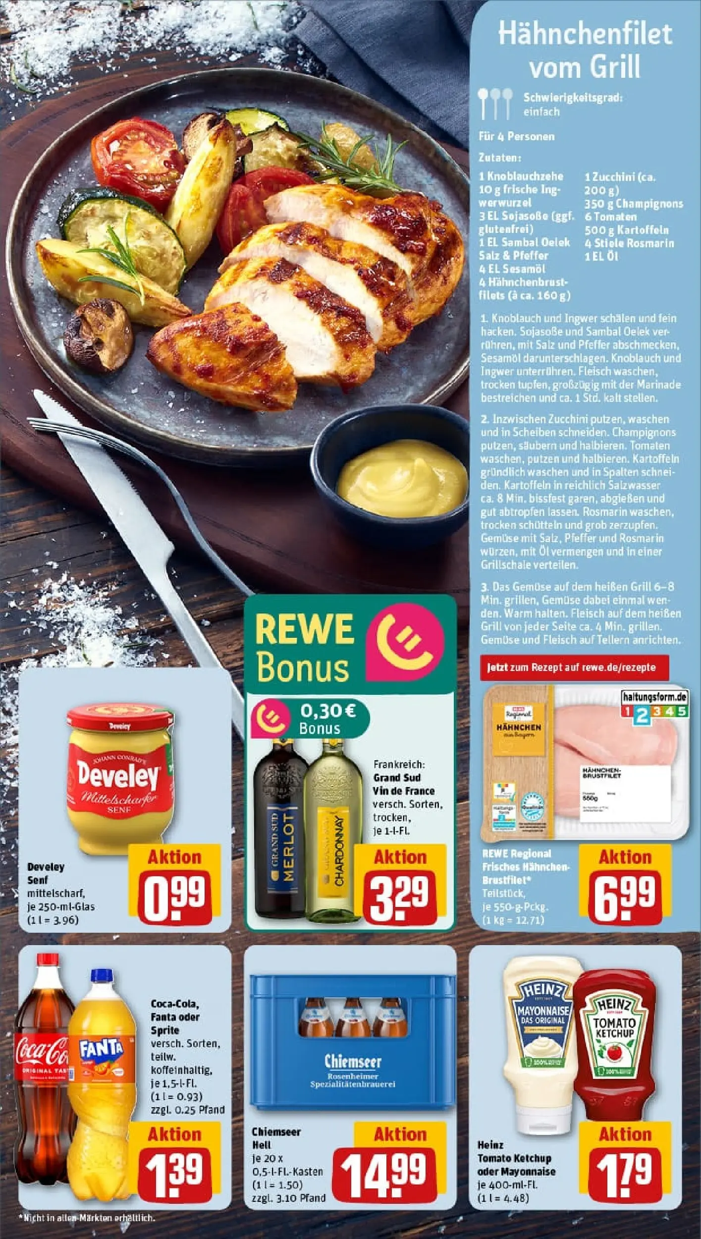 REWE Prospekt ab 09.11.2025 zum Blättern » Angebote | Seite: 9 | Produkte: Grill, Kartoffeln, Zucchini, Ketchup