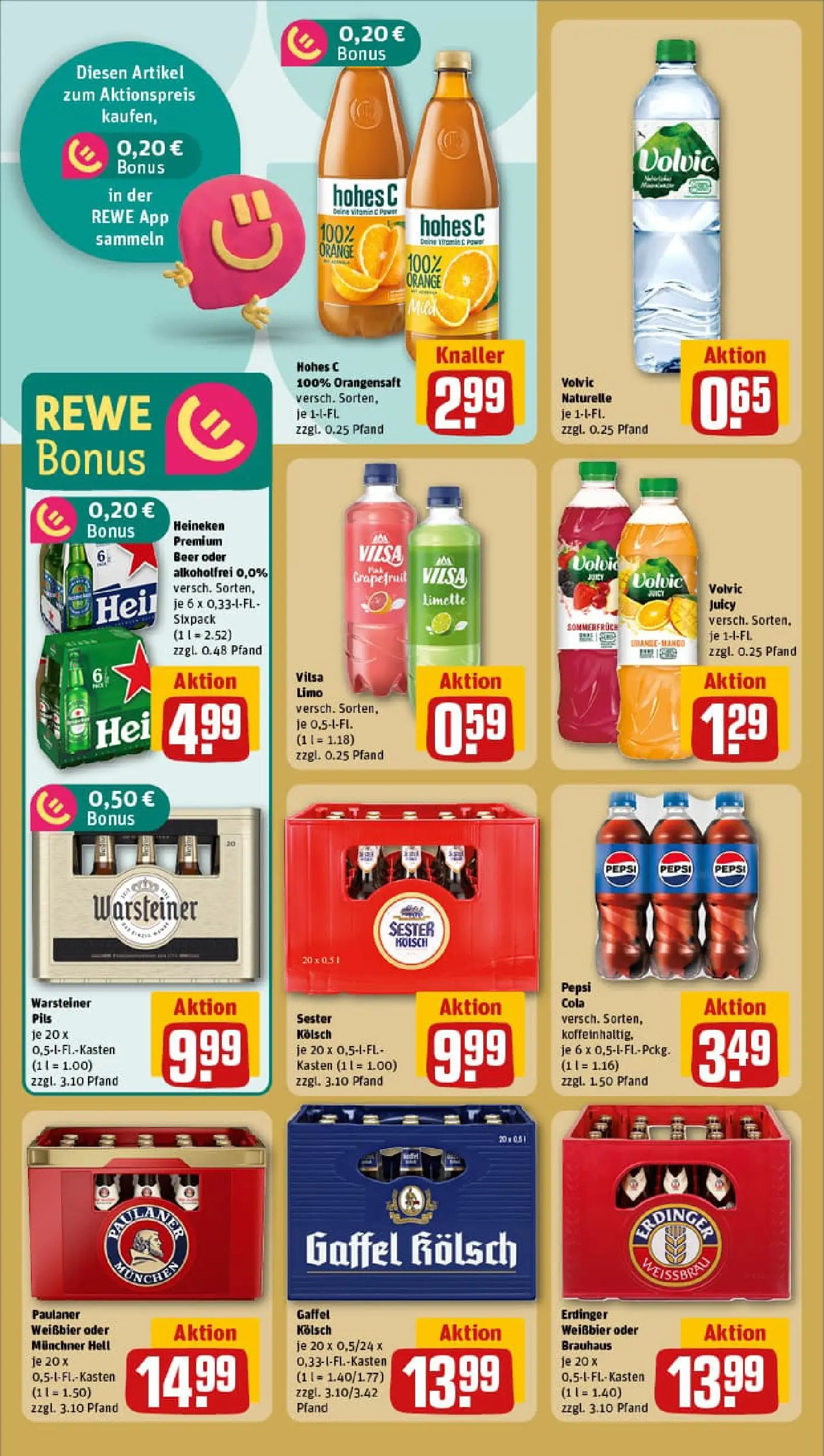 REWE Prospekt ab 09.11.2025 zum Blättern » Angebote | Seite: 16 | Produkte: Heineken, Grapefruit, Hohes c, Paulaner