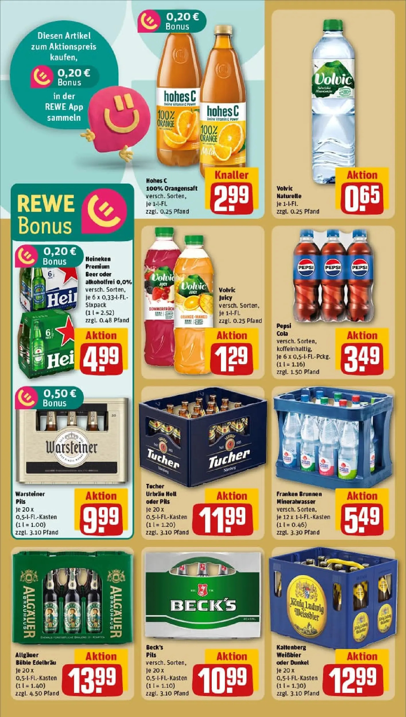 REWE Prospekt ab 10.11.2025 zum Blättern » Angebote | Seite: 20 | Produkte: Weißbier, Pils, Pepsi, Hohes c