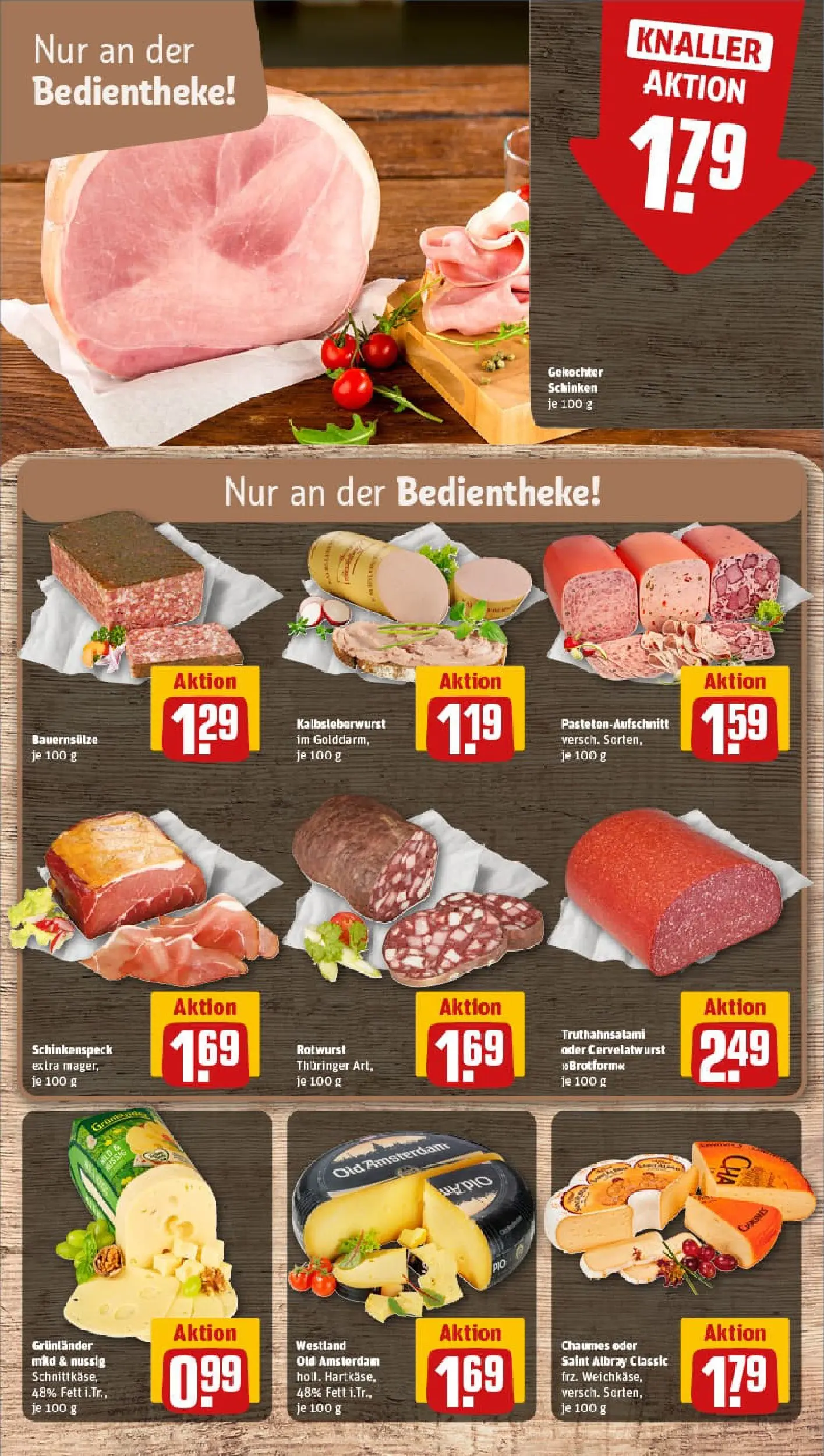 REWE Prospekt ab 10.11.2025 zum Blättern » Angebote | Seite: 9 | Produkte: Grunlander, Salami, Schinken
