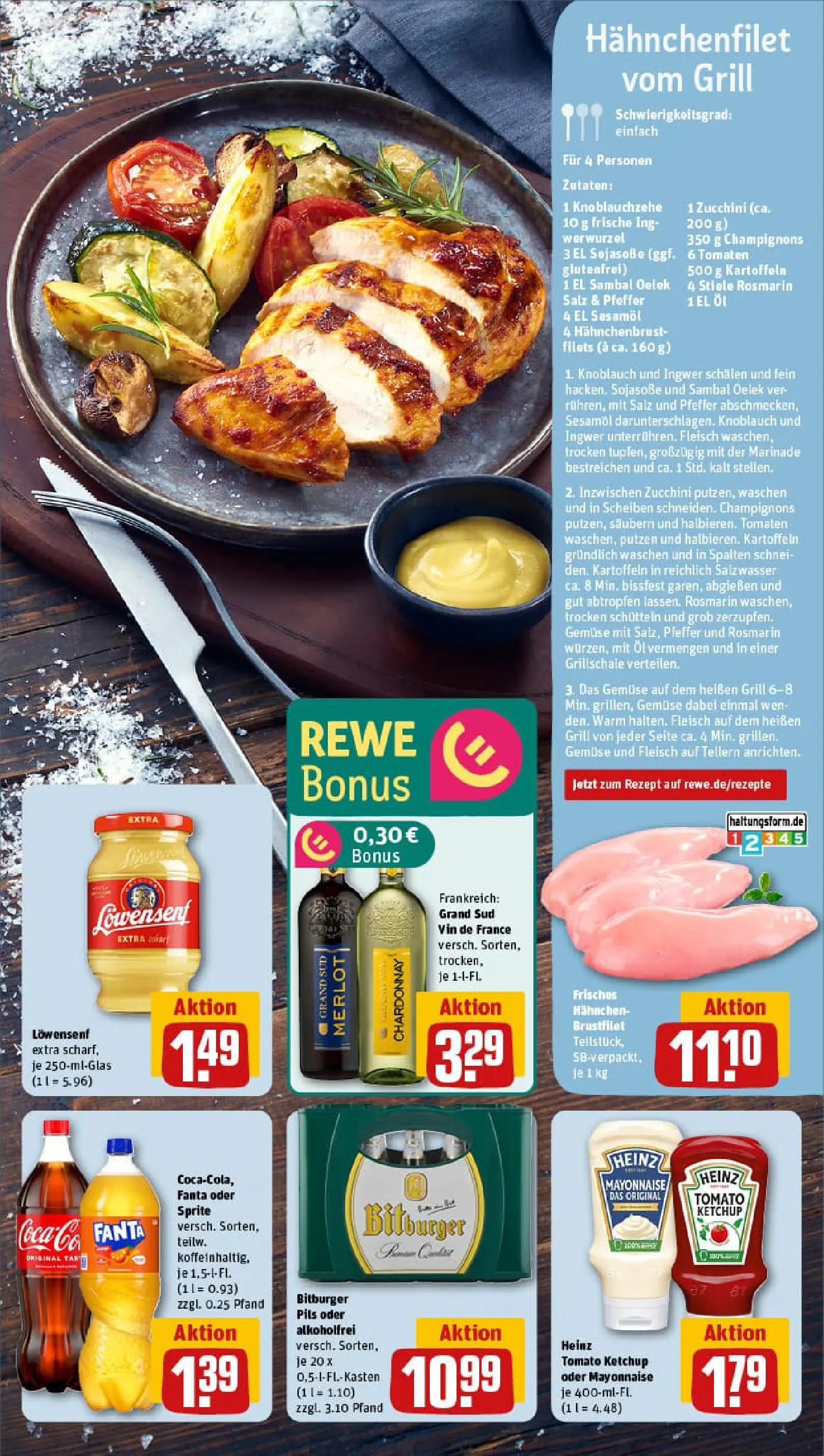 REWE Prospekt ab 09.11.2025 zum Blättern » Angebote | Seite: 5 | Produkte: Bitburger, Sojasoße, Merlot, Grand sud