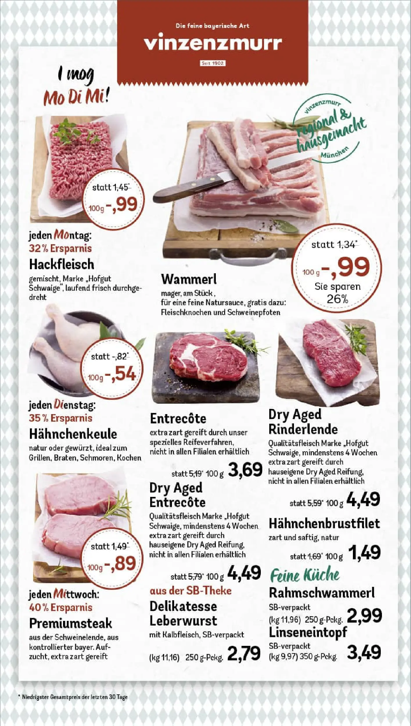REWE Prospekt ab 10.11.2025 zum Blättern » Angebote | Seite: 8 | Produkte: Küche, Entrecote, Hackfleisch