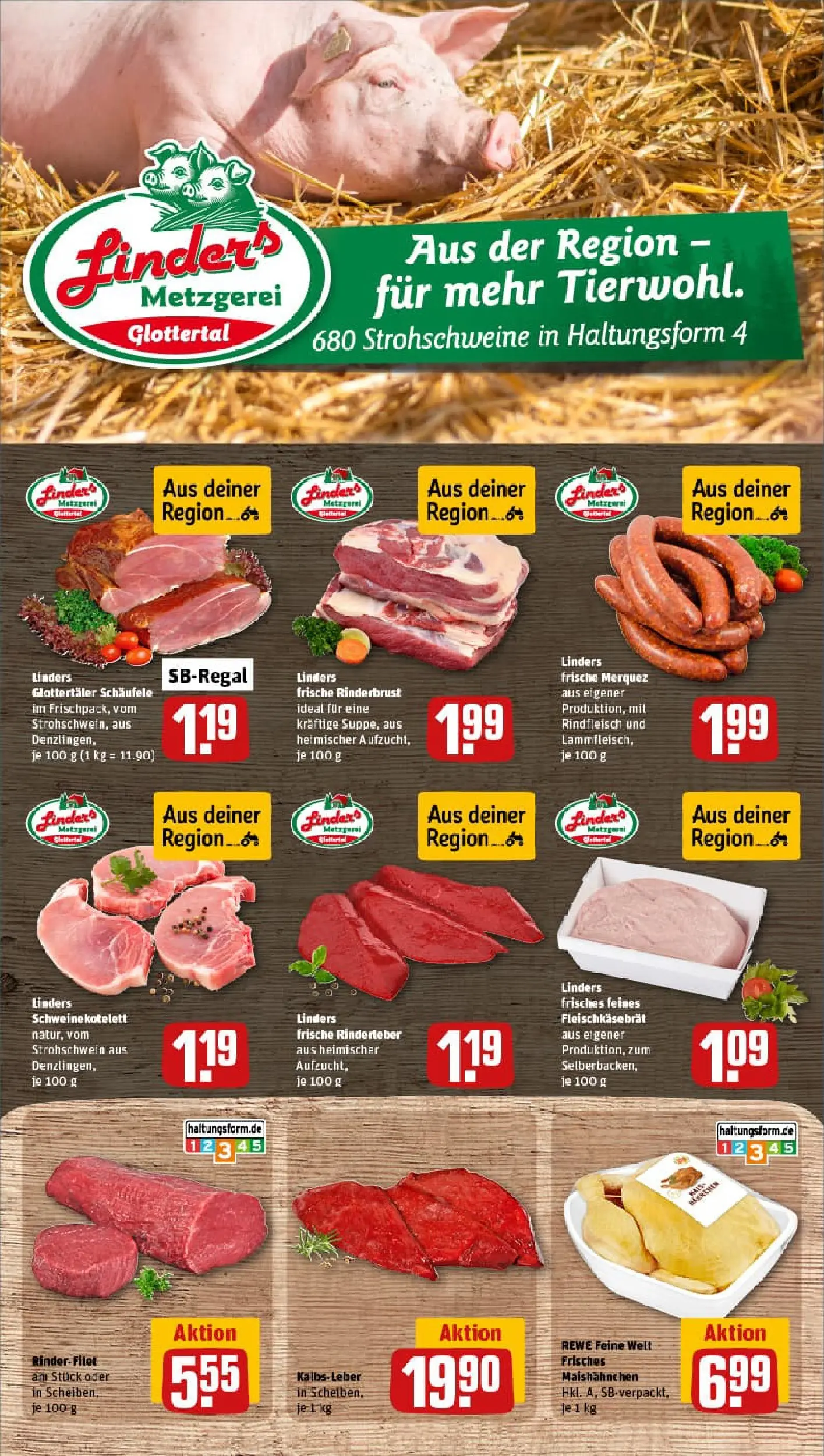 REWE Prospekt ab 09.11.2025 zum Blättern » Angebote | Seite: 8 | Produkte: Rinderfilet, Kalbsleber, Rindfleisch