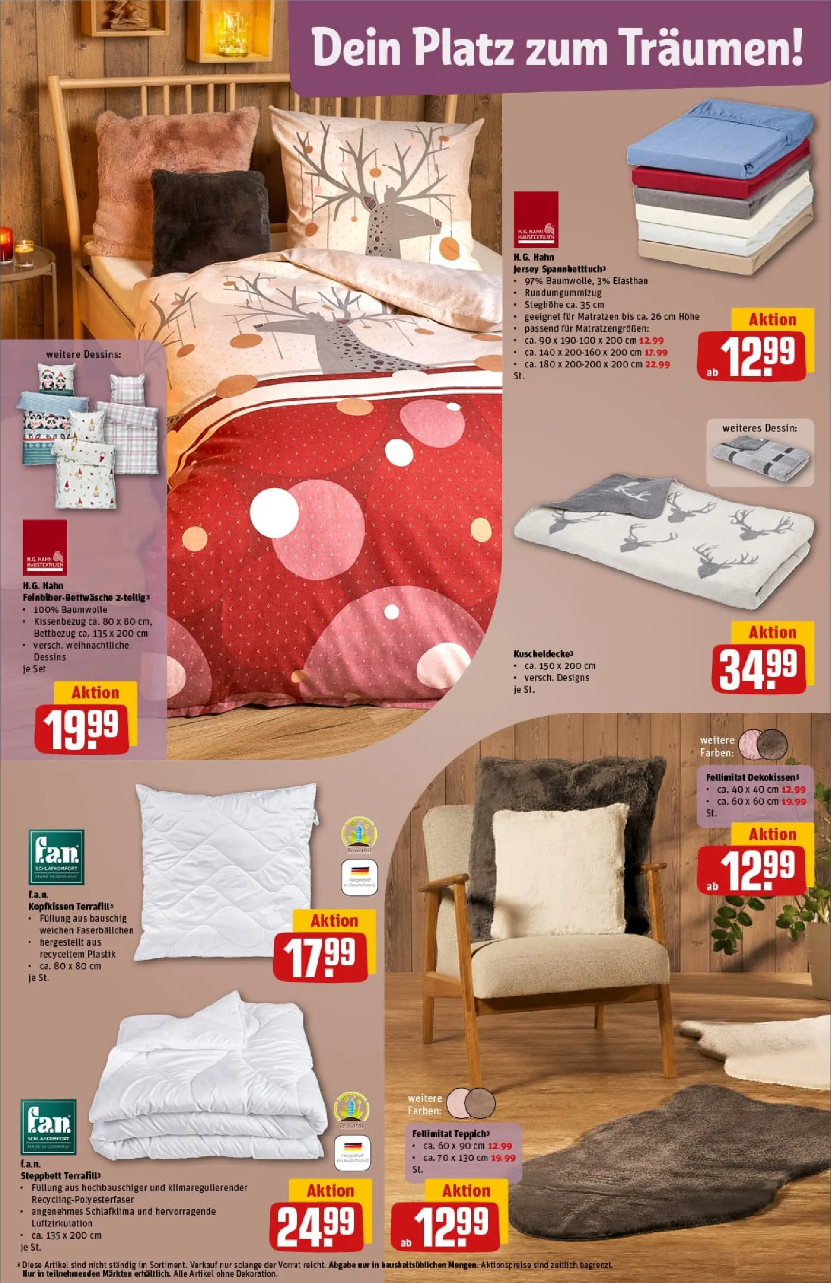 REWE Prospekt ab 10.11.2025 zum Blättern » Angebote | Seite: 36 | Produkte: Kopfkissen, Teppich