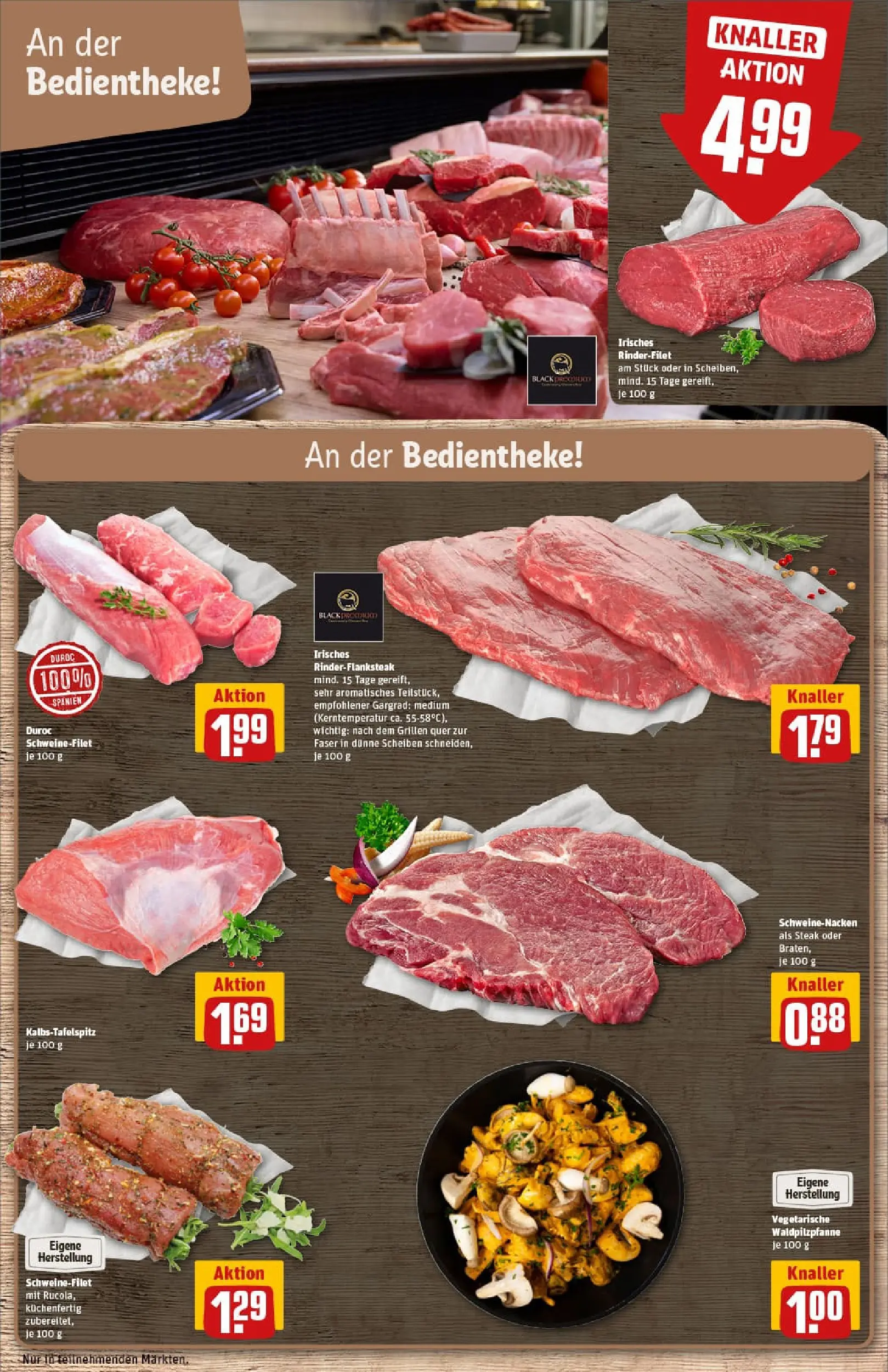 REWE Prospekt ab 10.11.2025 zum Blättern » Angebote | Seite: 10 | Produkte: Rinderfilet, Schweinenacken, Schweinefilet, Steak