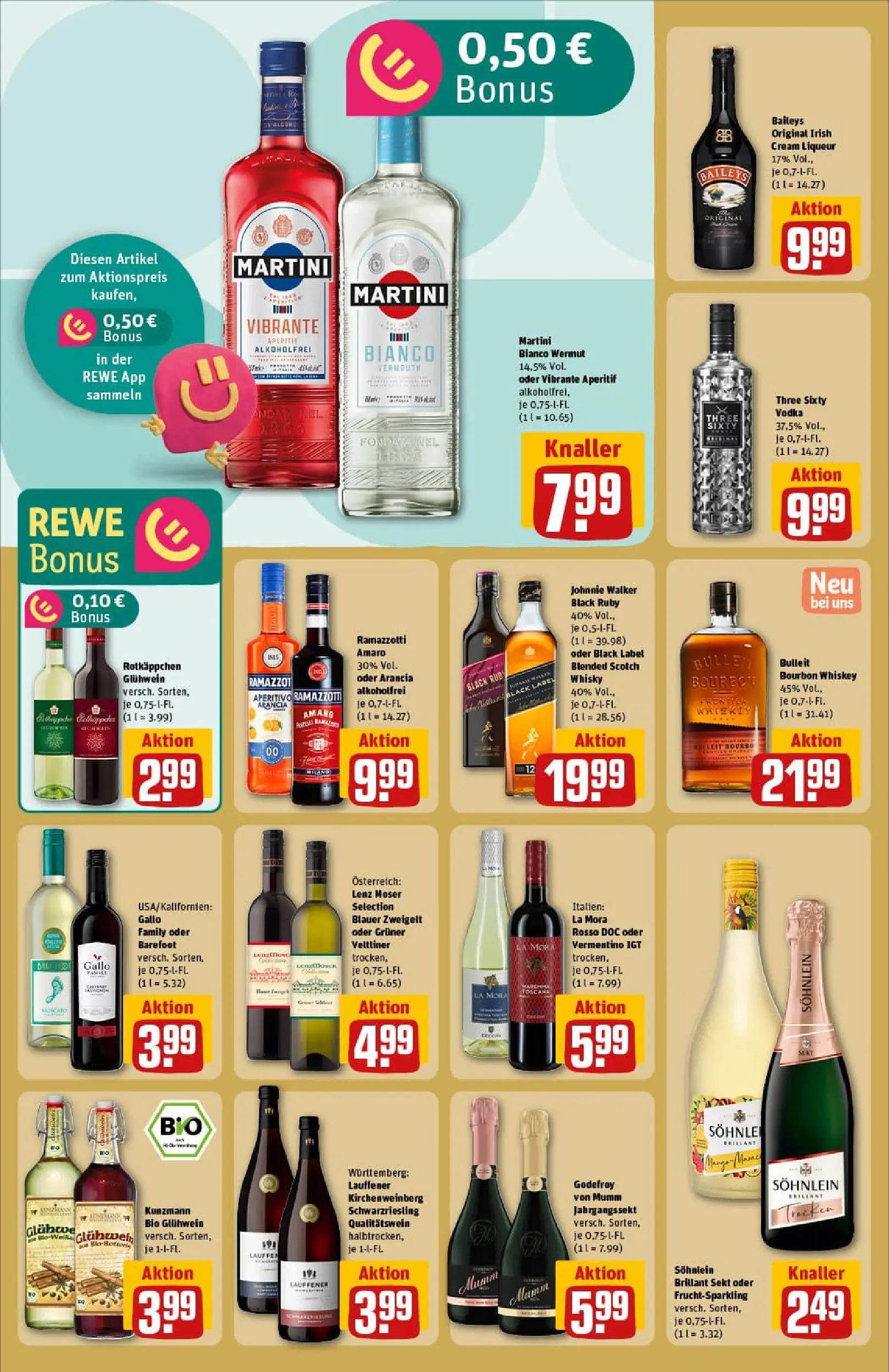 REWE Prospekt ab 10.11.2025 zum Blättern » Angebote | Seite: 24 | Produkte: Whisky, Baileys, Rotkäppchen, Whiskey