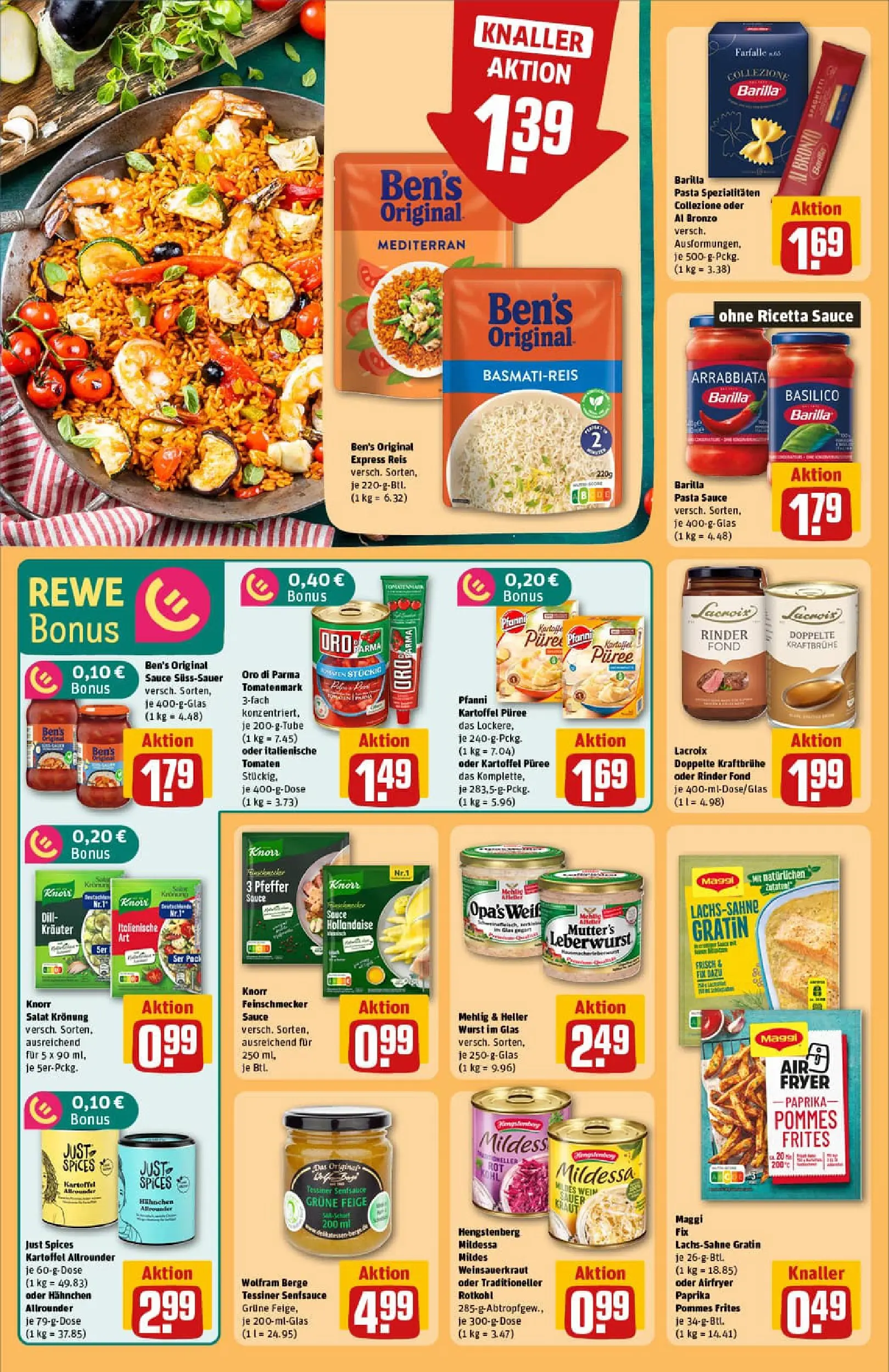 REWE Prospekt ab 10.11.2025 zum Blättern » Angebote | Seite: 26 | Produkte: Pommes, Knorr, Paprika, Dill