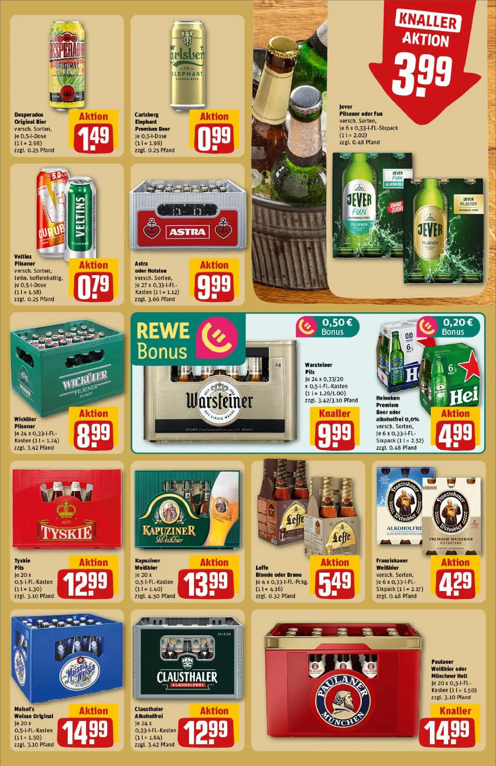 REWE Prospekt ab 10.11.2025 zum Blättern » Angebote | Seite: 21 | Produkte: Franziskaner, Carlsberg, Pils, Jever