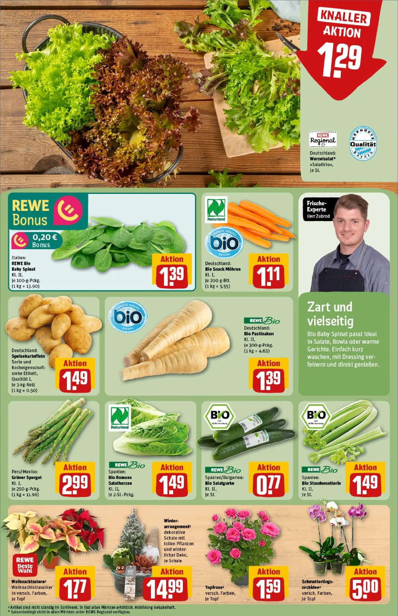 REWE Prospekt ab 10.11.2025 zum Blättern » Angebote | Seite: 7 | Produkte: Dressing, Spargel, Mohren