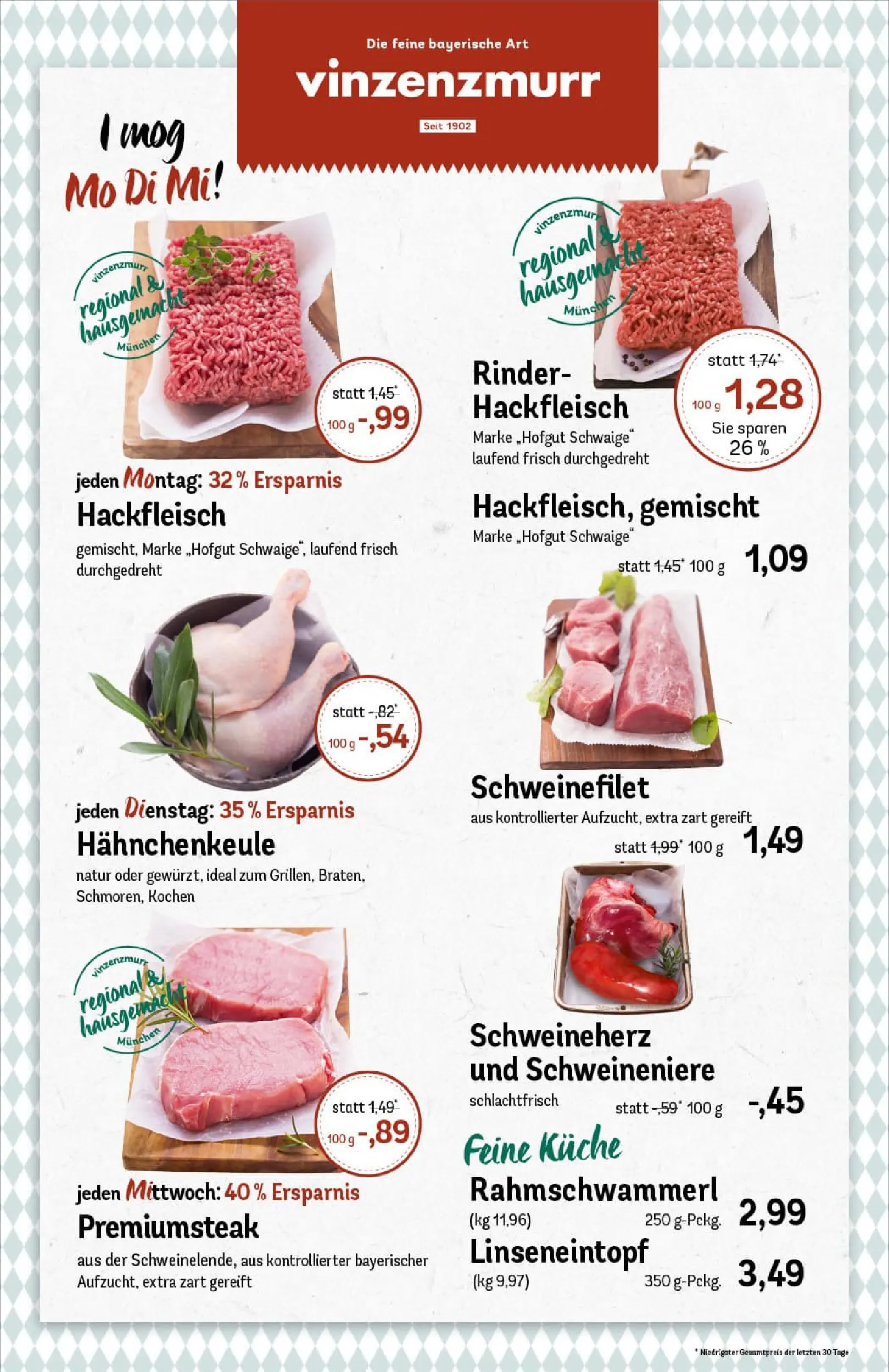 REWE Prospekt ab 10.11.2025 zum Blättern » Angebote | Seite: 8 | Produkte: Küche, Schweinefilet, Hackfleisch