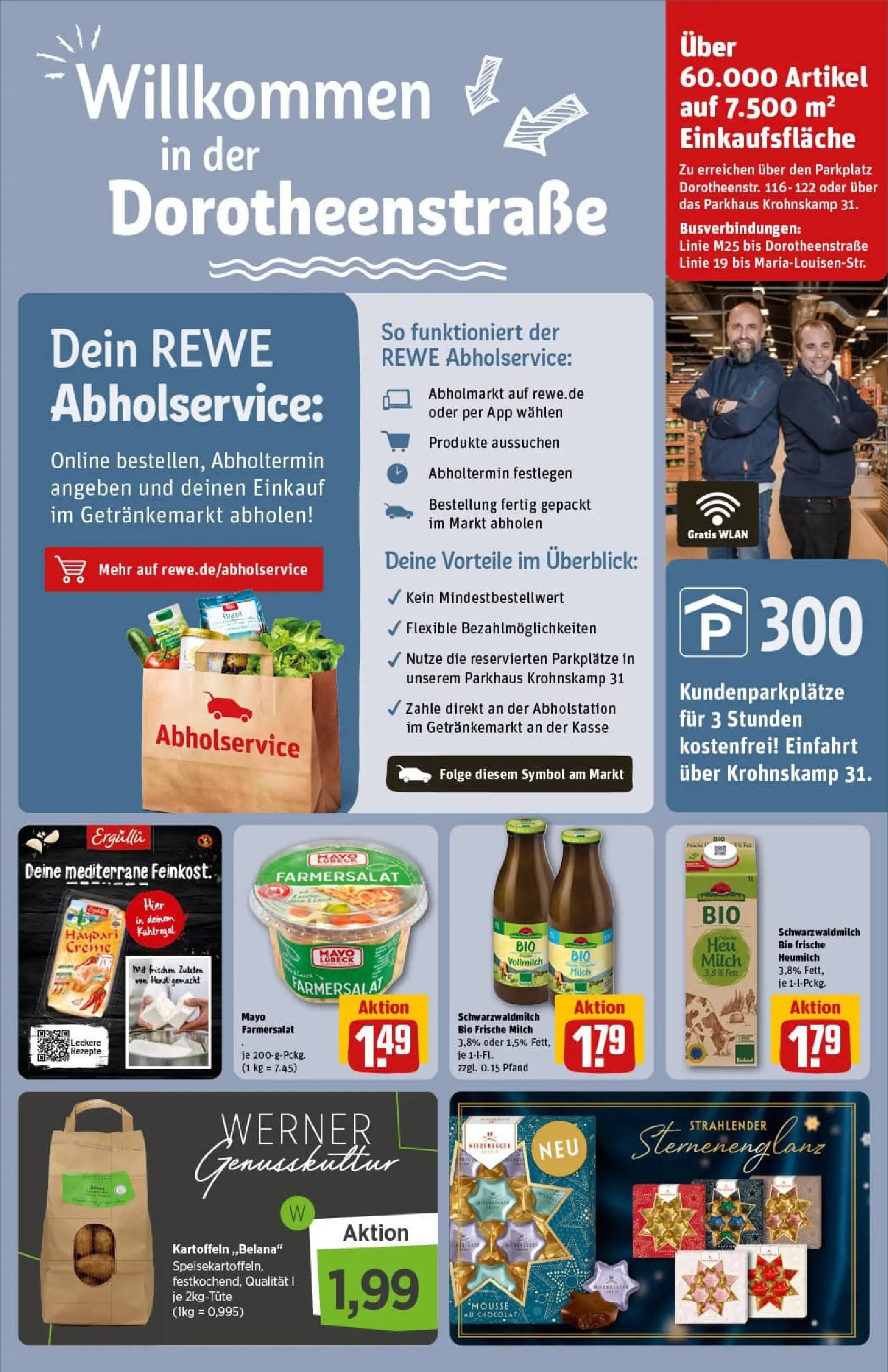 REWE Prospekt ab 10.11.2025 zum Blättern » Angebote | Seite: 33 | Produkte: Milch, Creme, Kartoffeln