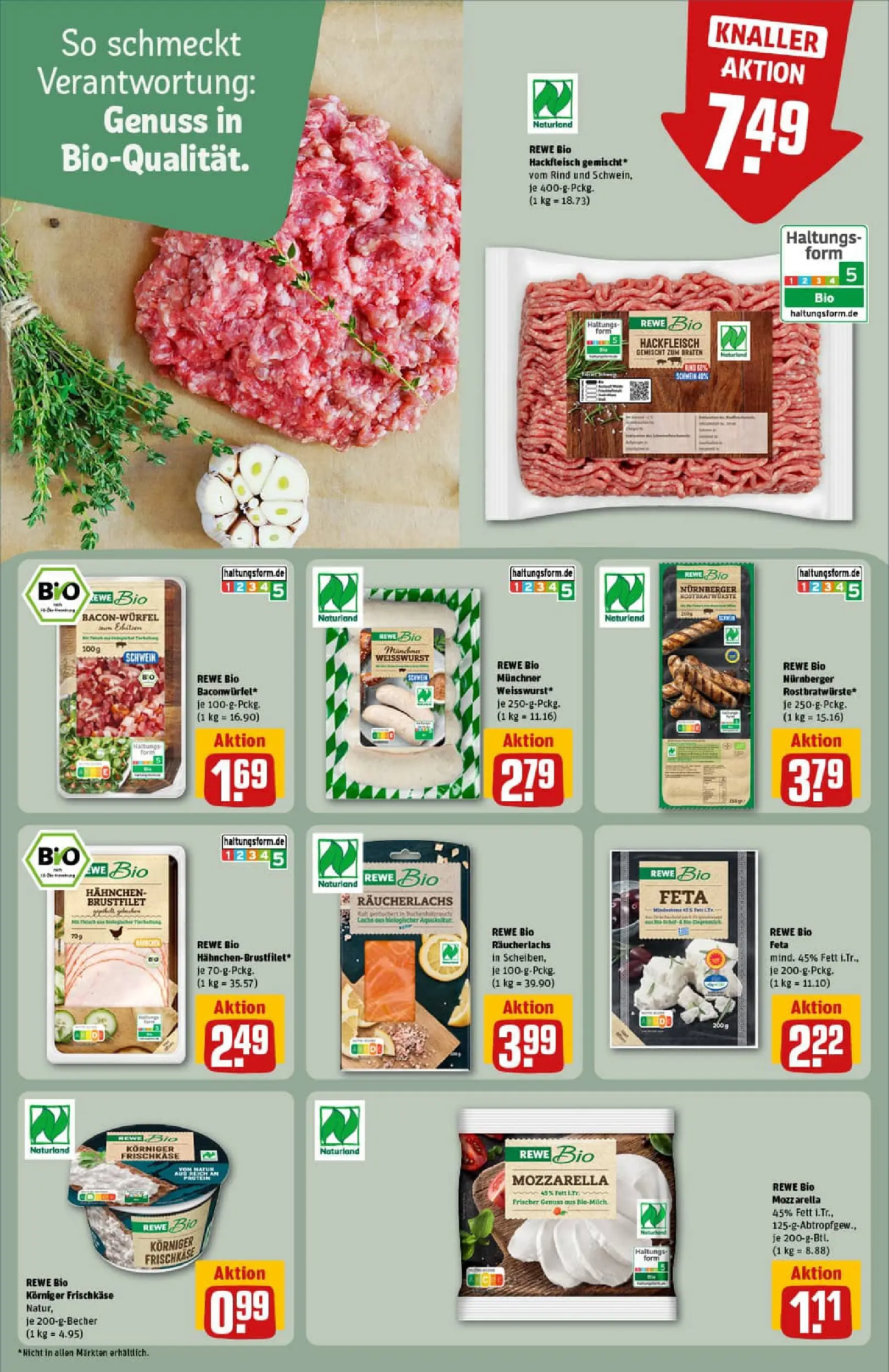 REWE Prospekt ab 10.11.2025 zum Blättern » Angebote | Seite: 16 | Produkte: Hahnchen, Feta, Weißwurst, Räucherlachs