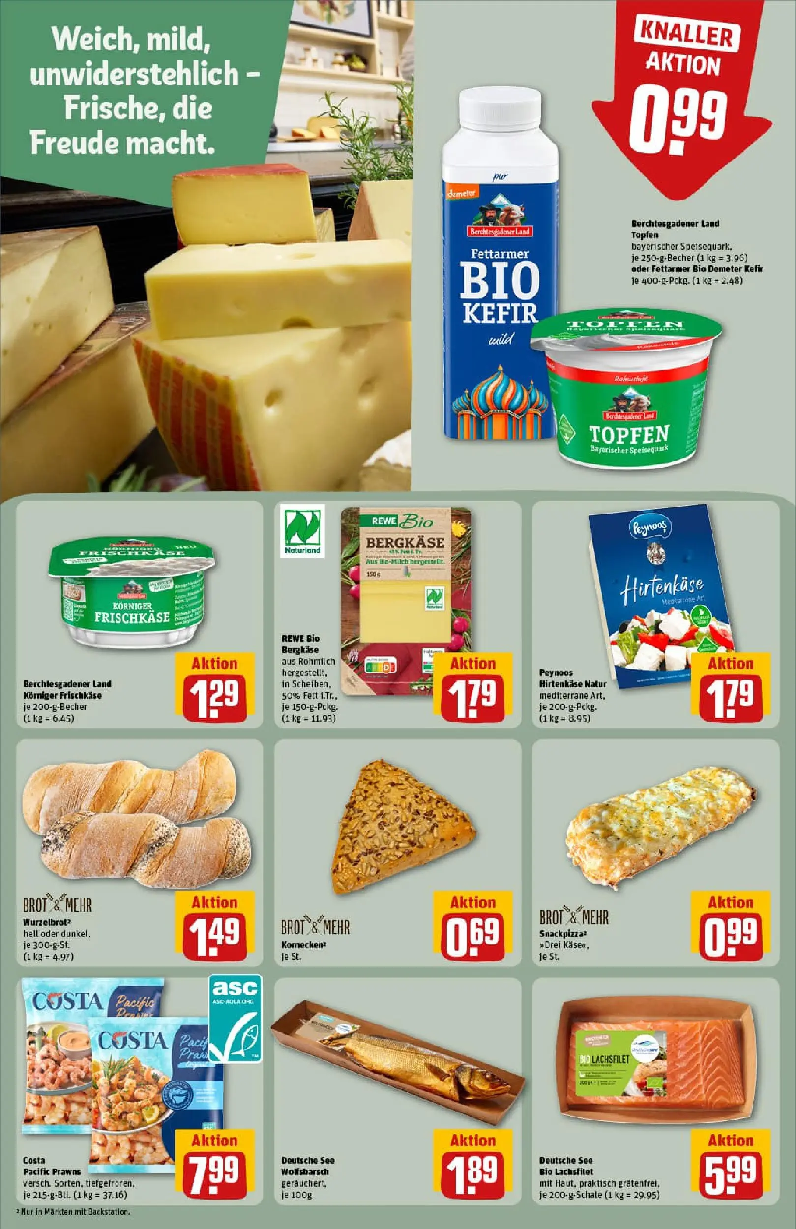 REWE Prospekt ab 10.11.2025 zum Blättern » Angebote | Seite: 17 | Produkte: Feta, Käse, Speisequark, Frischkase
