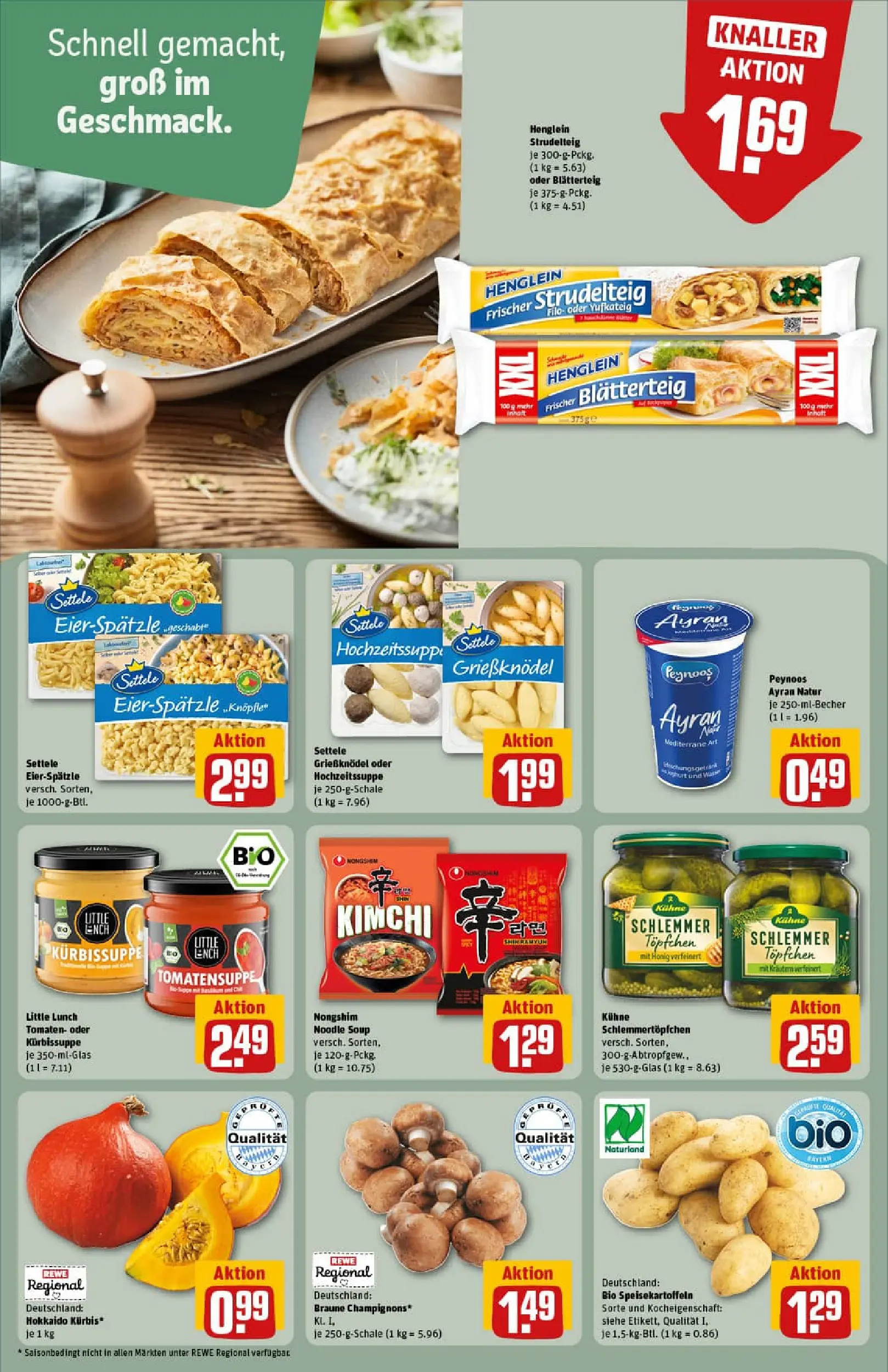 REWE Prospekt ab 10.11.2025 zum Blättern » Angebote | Seite: 18 | Produkte: Tomaten, Champignons, Kürbis