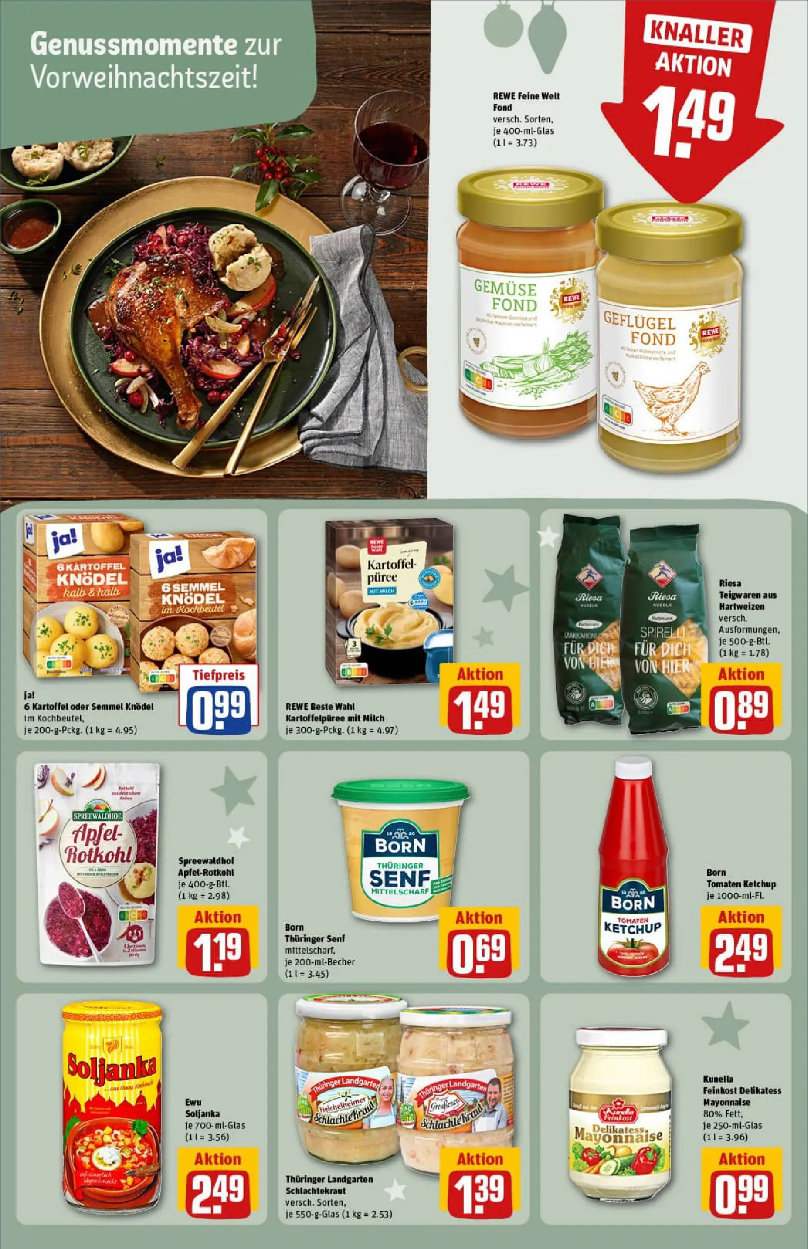 REWE Prospekt ab 10.11.2025 zum Blättern » Angebote | Seite: 21 | Produkte: Äpfel, Gemüse, Pasta, Ketchup