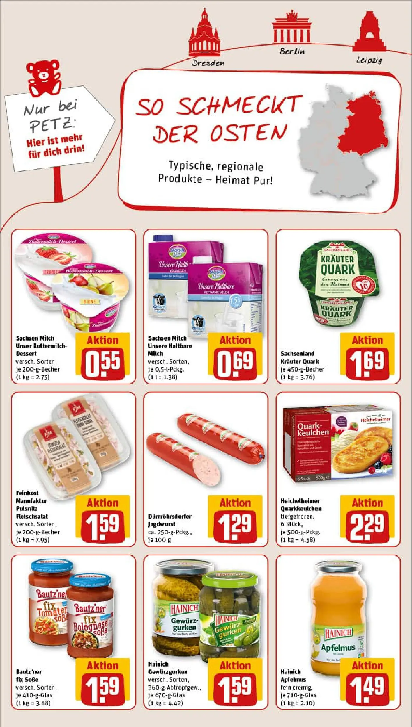 REWE Prospekt ab 10.11.2025 zum Blättern » Angebote | Seite: 10 | Produkte: Buttermilch, Quark, Soße, Gurken