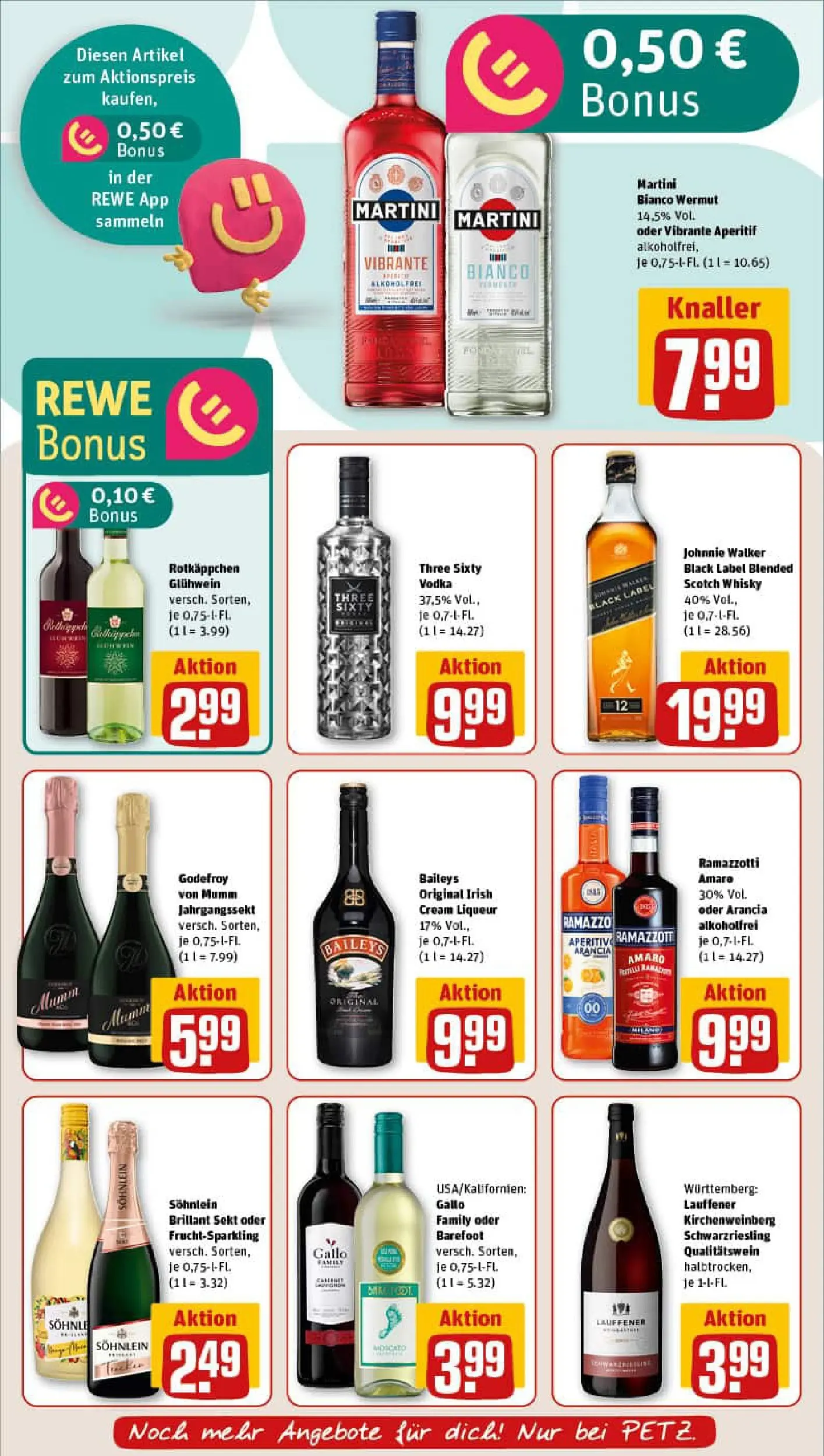 REWE Prospekt ab 10.11.2025 zum Blättern » Angebote | Seite: 17 | Produkte: Whisky, Sekt, Baileys, Vodka