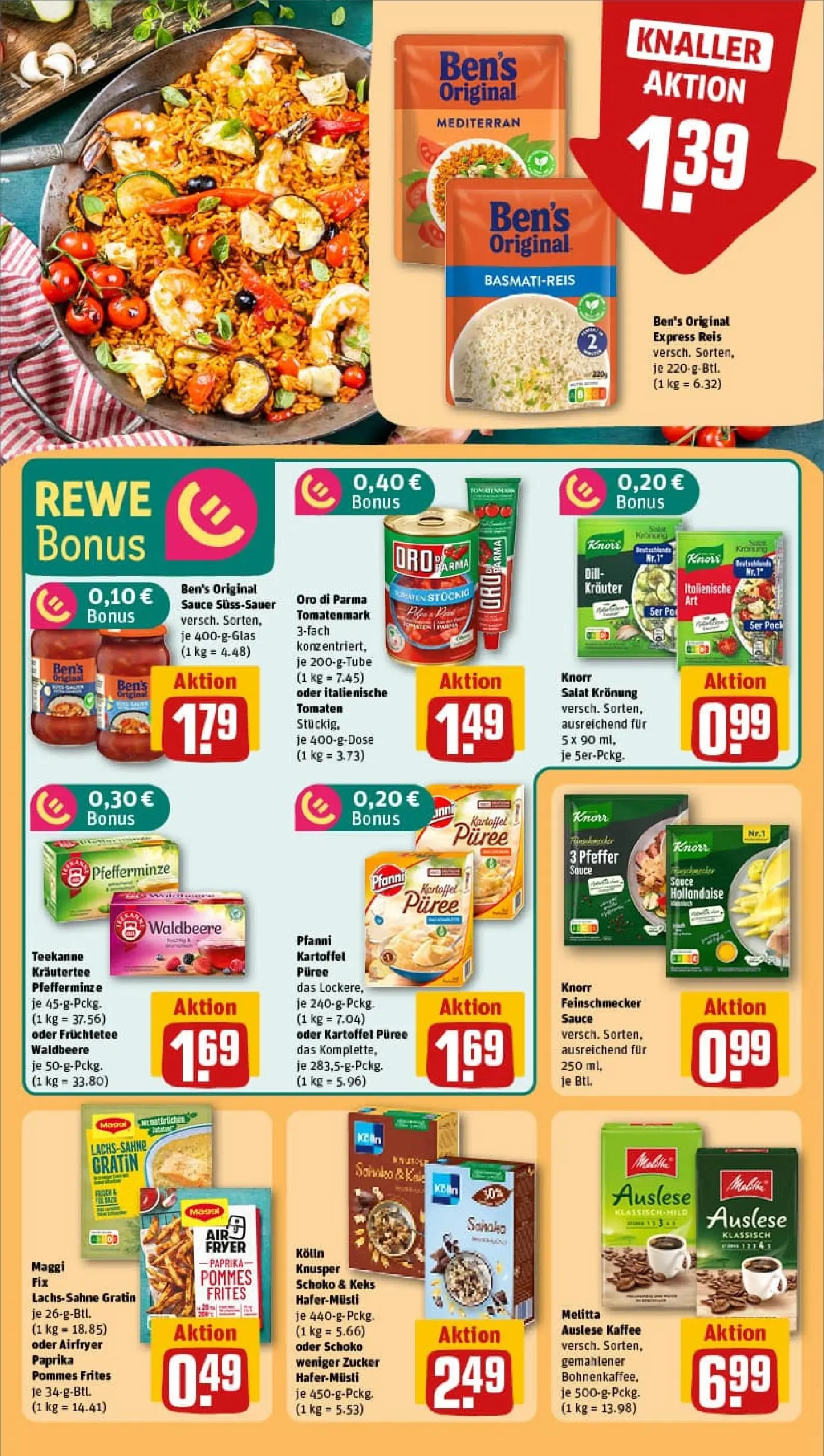 REWE Prospekt ab 10.11.2025 zum Blättern » Angebote | Seite: 12 | Produkte: Knorr, Pommes frites, Paprika, Zucker
