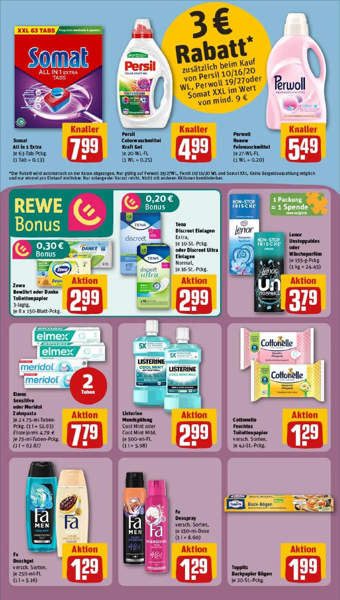 REWE Prospekt ab 10.11.2025 zum Blättern » Angebote | Seite: 17 | Produkte: Lenor, Duschgel, Persil, Toilettenpapier