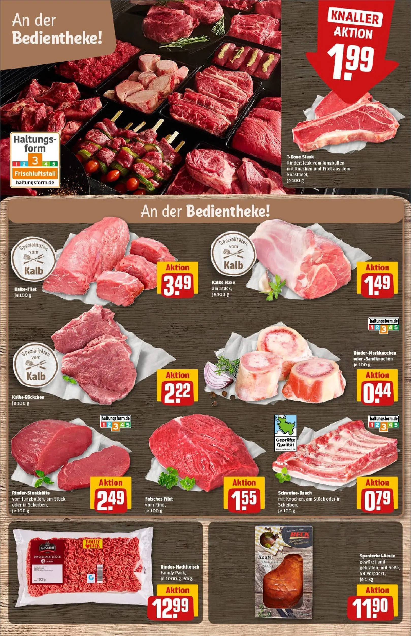 REWE Prospekt ab 10.11.2025 zum Blättern » Angebote | Seite: 9 | Produkte: Schweinebauch, Steak