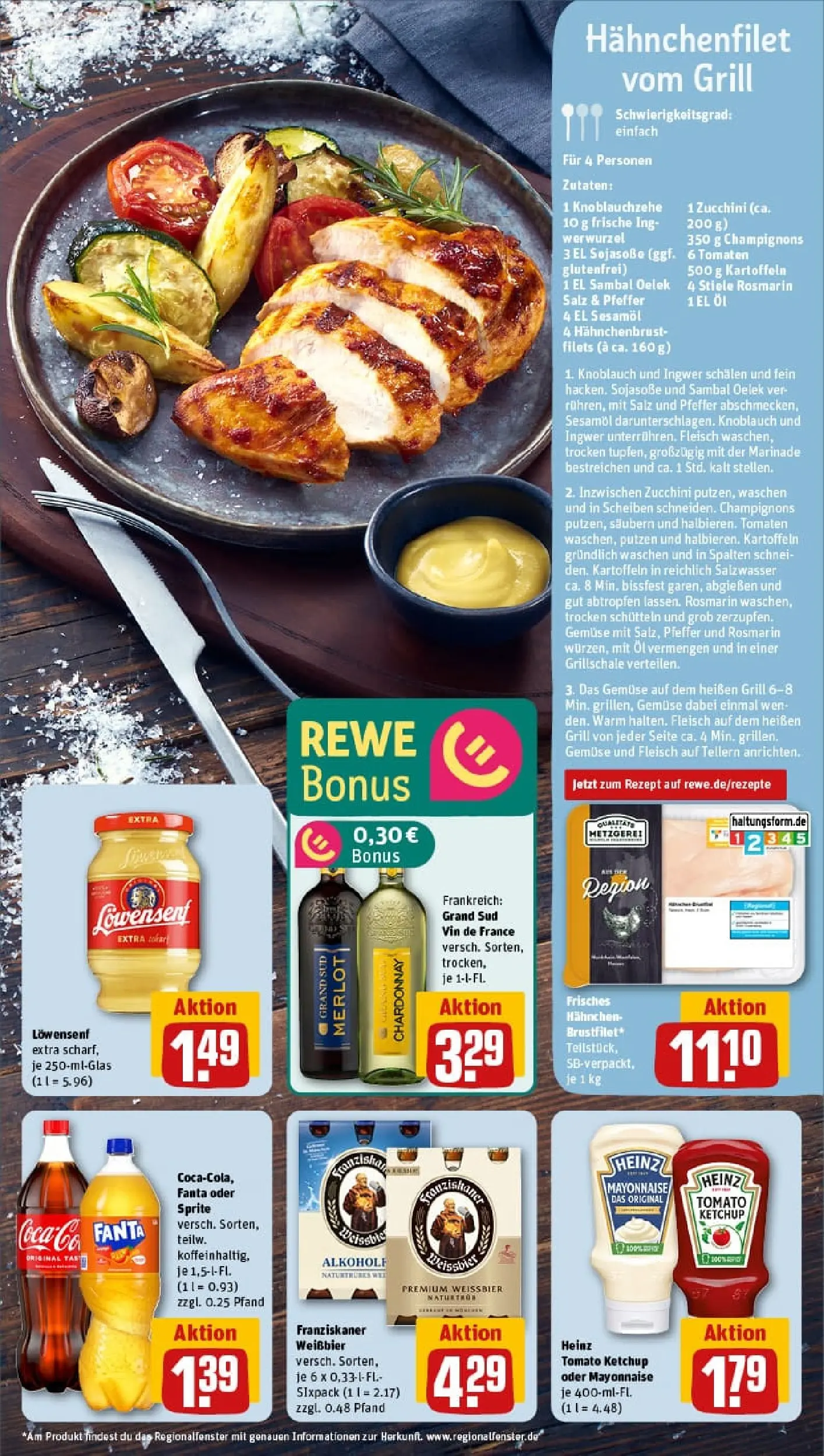 REWE Prospekt ab 10.11.2025 zum Blättern » Angebote | Seite: 5 | Produkte: Sojasoße, Weißbier, Salz, Knoblauch