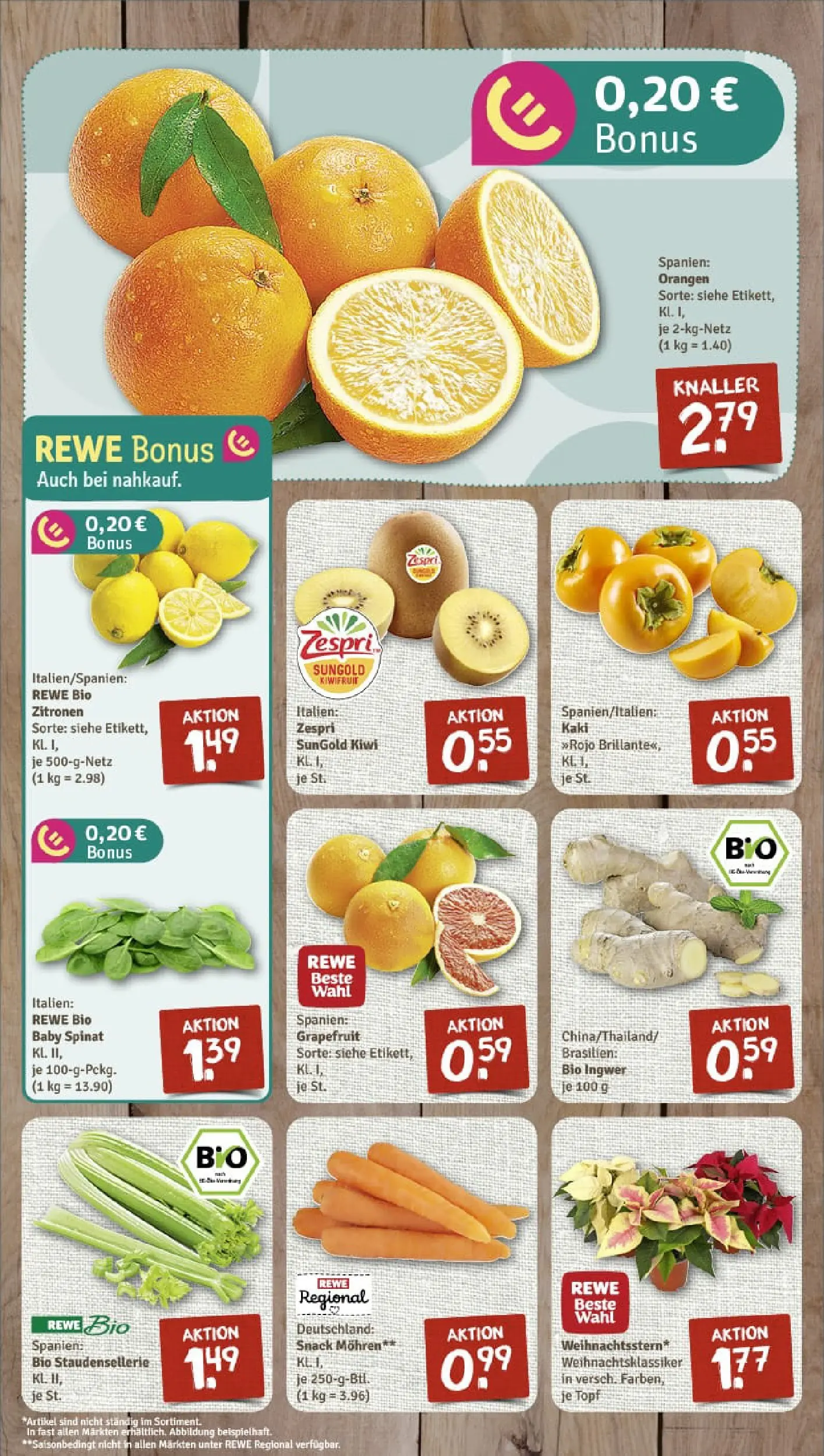 REWE Prospekt ab 10.11.2025 zum Blättern » Angebote | Seite: 3 | Produkte: Grapefruit, Kaki, Kiwi, Zitronen