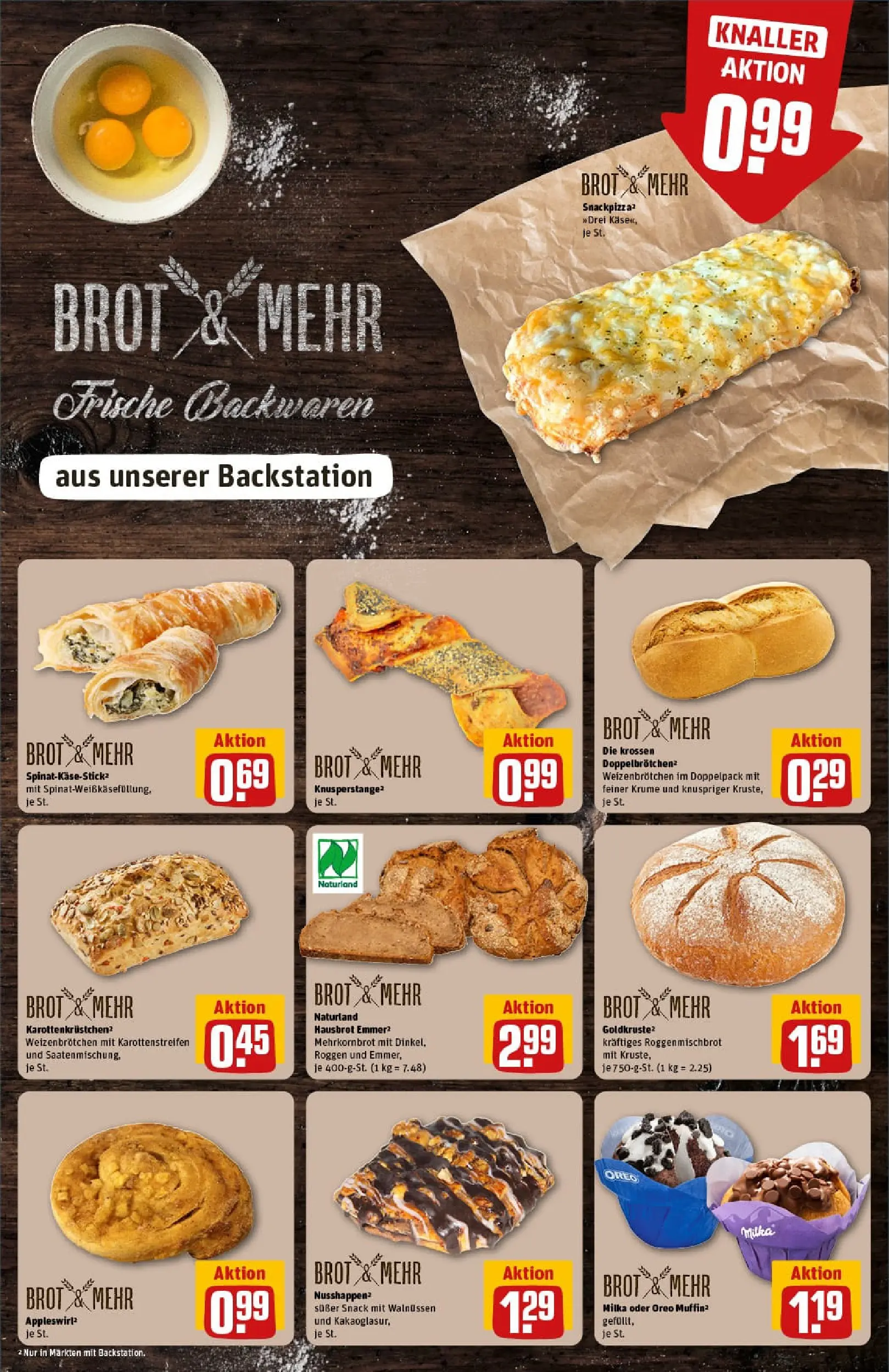 REWE Prospekt ab 10.11.2025 zum Blättern » Angebote | Seite: 19 | Produkte: Milka, Apple, Brot, Pizza