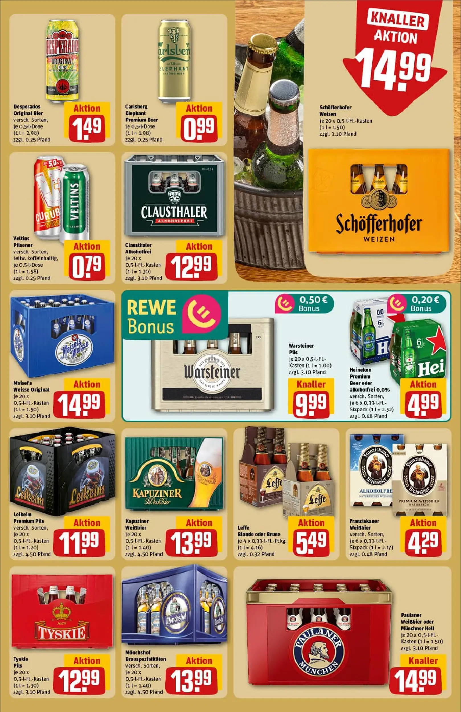 REWE Prospekt ab 10.11.2025 zum Blättern » Angebote | Seite: 21 | Produkte: Tyskie, Carlsberg, Bier, Pils