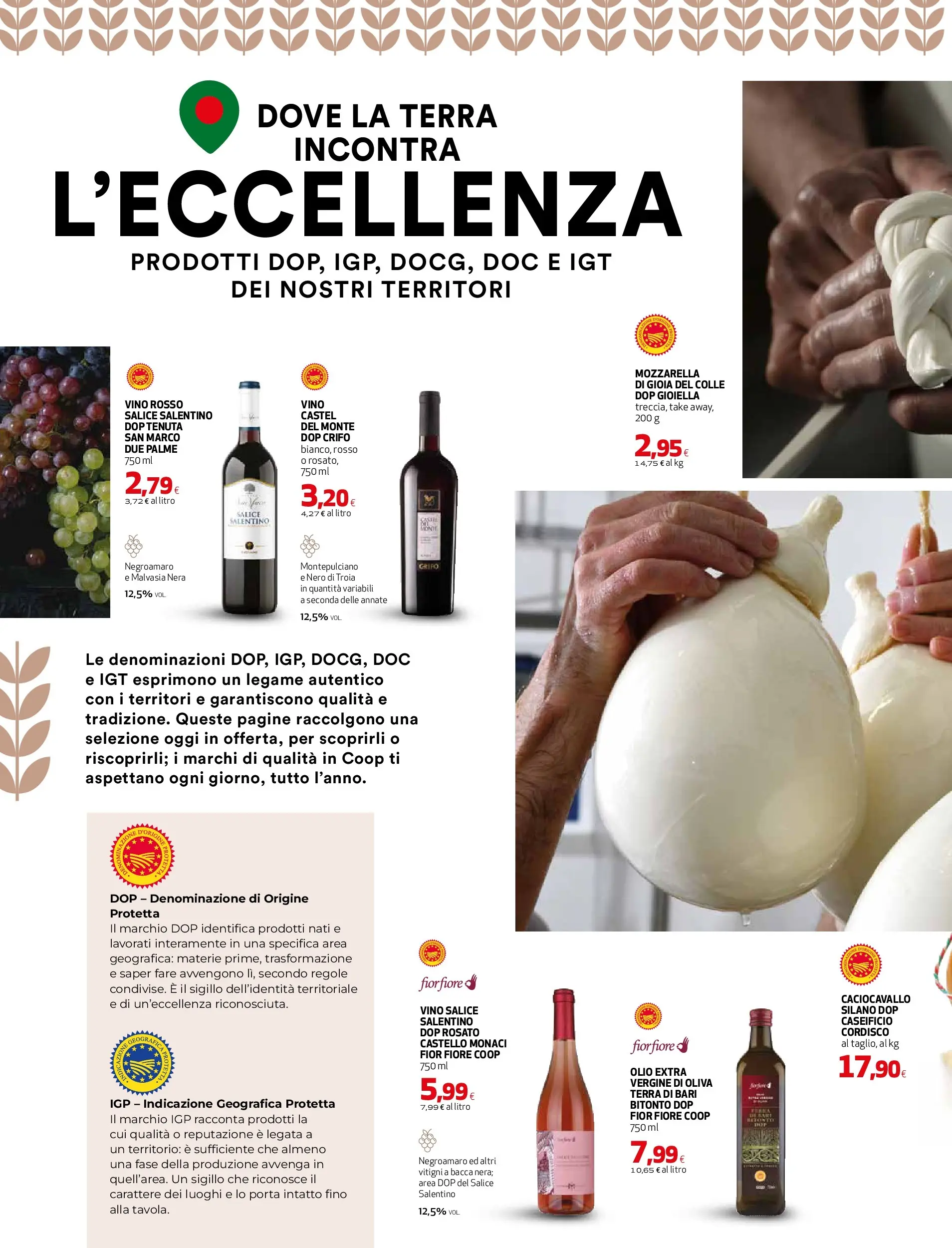 Anteprima volantino Ipercoop dal ﻿06/11/2025﻿ ﻿- nuovo offerte | Pagina: 2 | Prodotti: Mozzarella, Olio, Vino, Terra