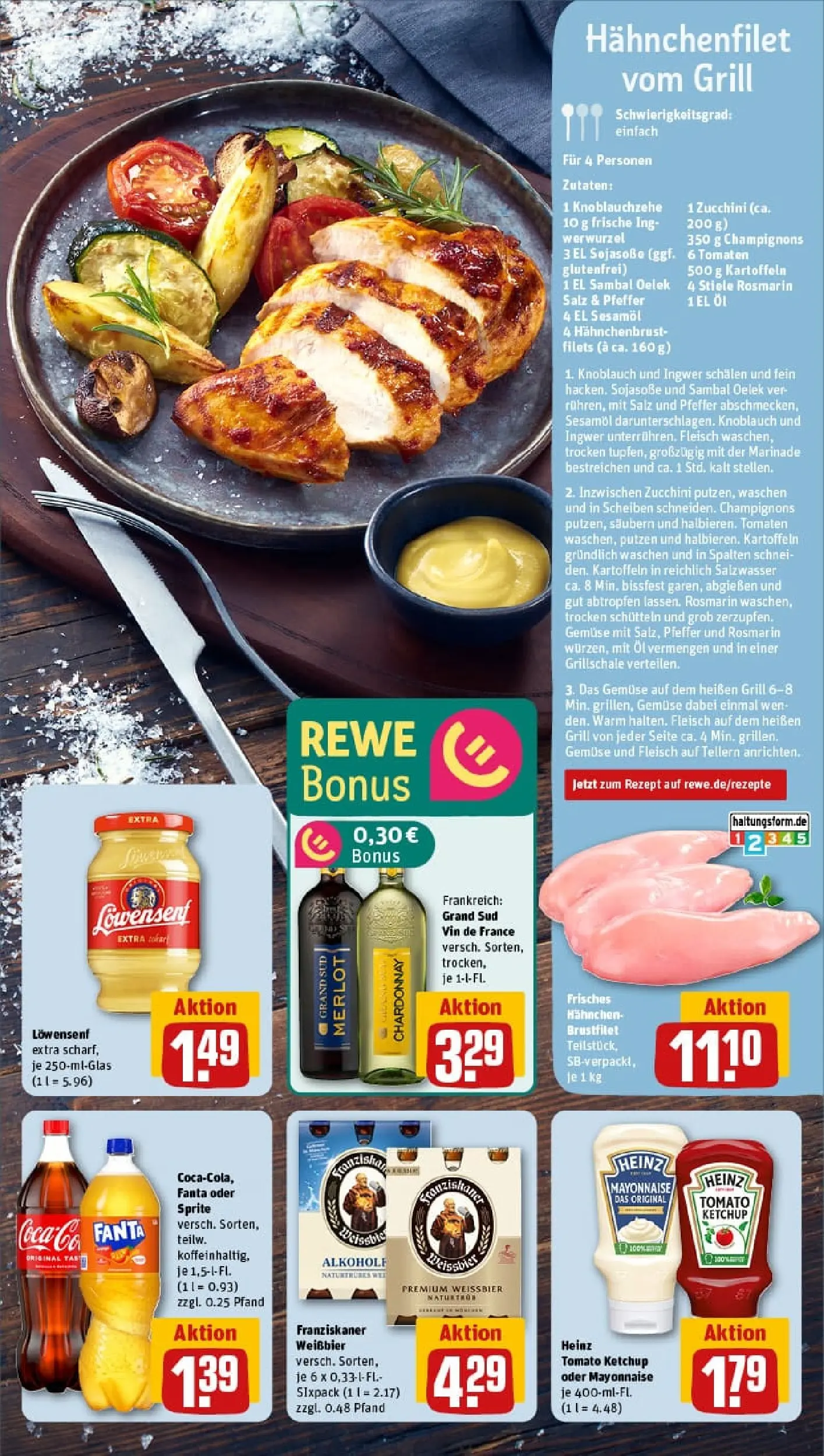 REWE Prospekt ab 10.11.2025 zum Blättern » Angebote | Seite: 5 | Produkte: Franziskaner, Merlot, Knoblauch, Grand sud