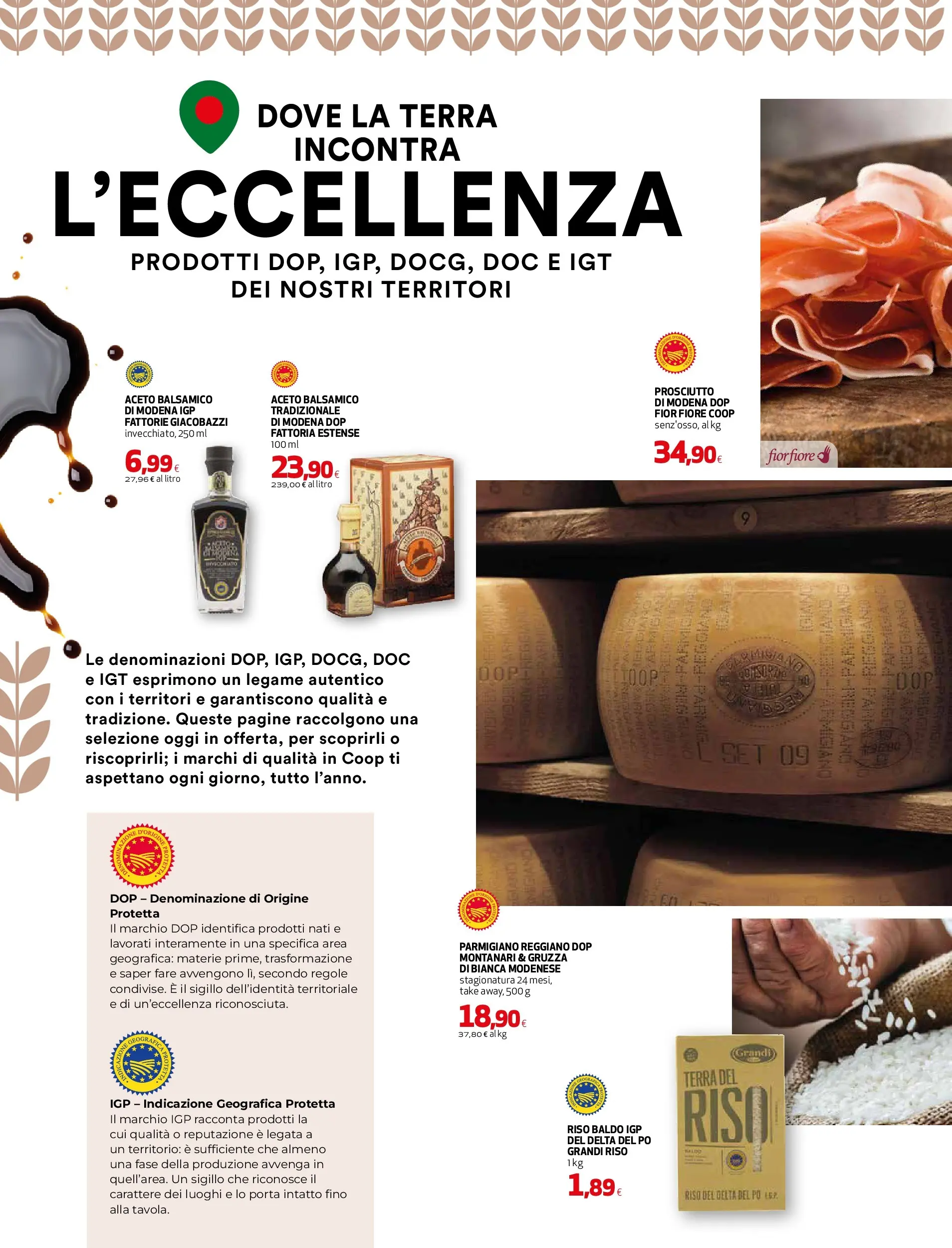 Anteprima volantino Ipercoop dal ﻿05/11/2025﻿ ﻿- nuovo offerte | Pagina: 2 | Prodotti: Riso, Prosciutto, Parmigiano reggiano, Parmigiano