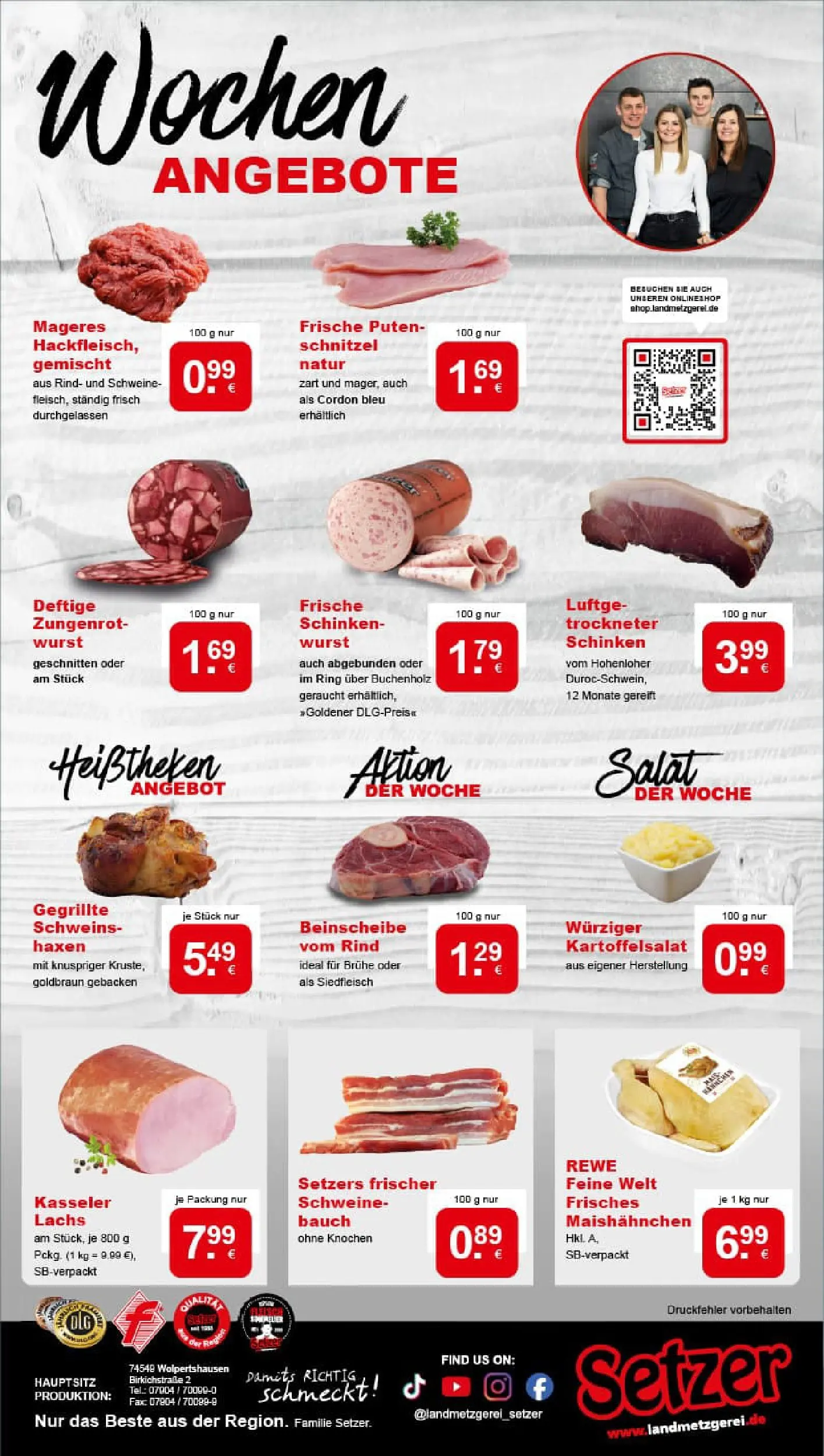REWE Prospekt ab 10.11.2025 zum Blättern » Angebote | Seite: 8 | Produkte: Schnitzel, Lachs, Wurst, Schinken