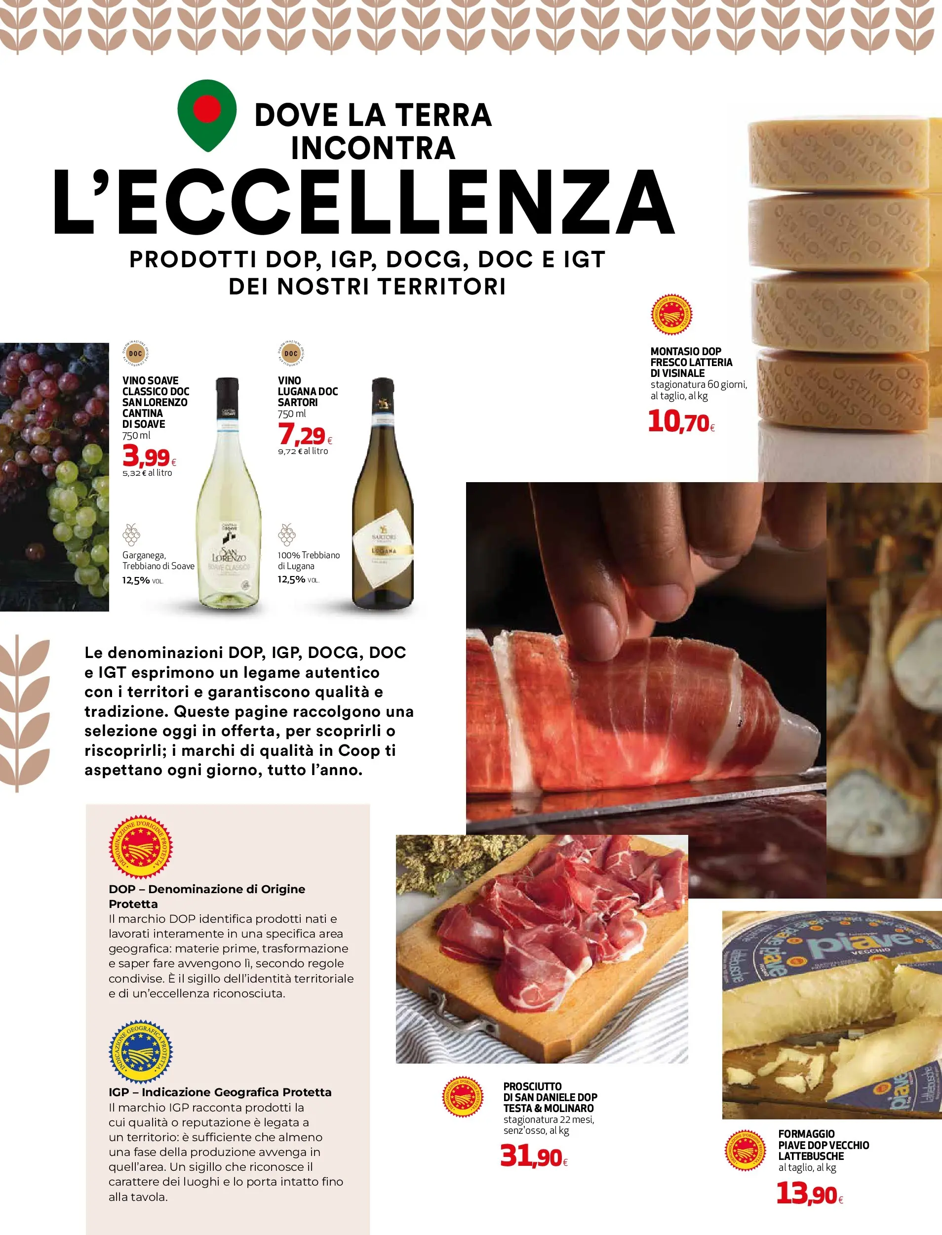Anteprima volantino Ipercoop dal ﻿06/11/2025﻿ ﻿- nuovo offerte | Pagina: 2 | Prodotti: Formaggio, Prosciutto, Vino, Terra