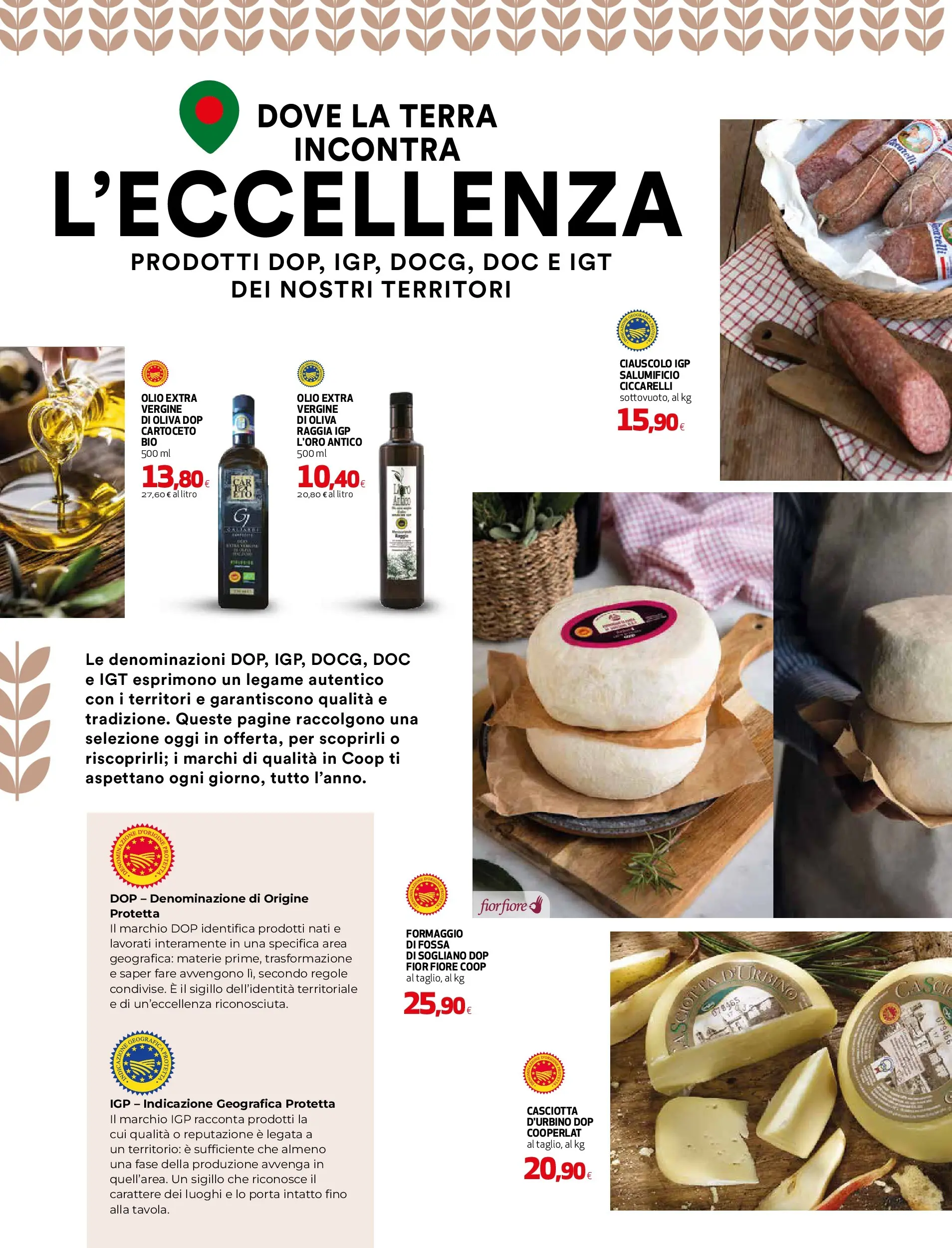 Anteprima volantino Ipercoop dal ﻿06/11/2025﻿ ﻿- nuovo offerte | Pagina: 2 | Prodotti: Formaggio, Olio, Terra