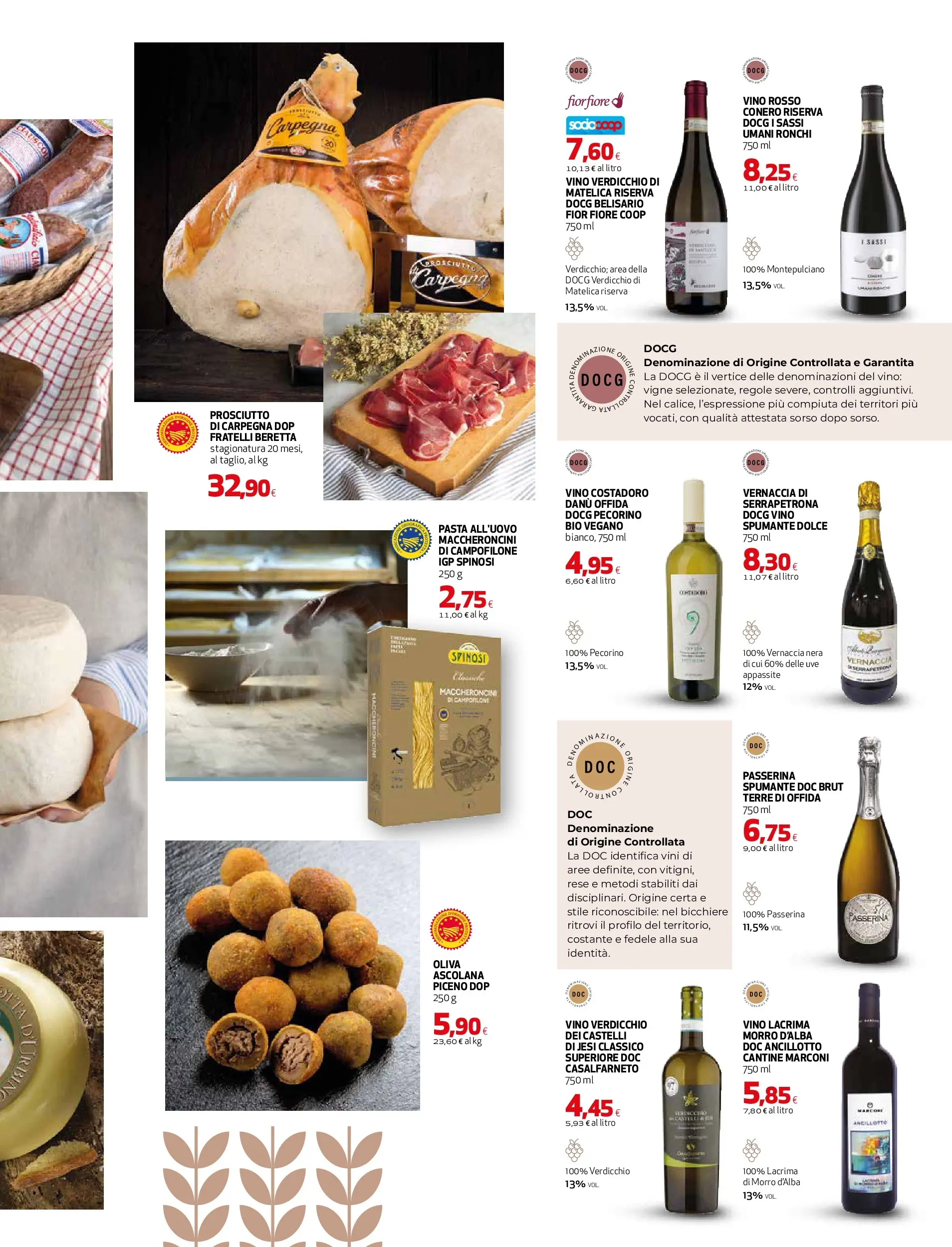 Anteprima volantino Ipercoop dal ﻿06/11/2025﻿ ﻿- nuovo offerte | Pagina: 3 | Prodotti: Prosciutto, Pasta, Pecorino, Vino rosso