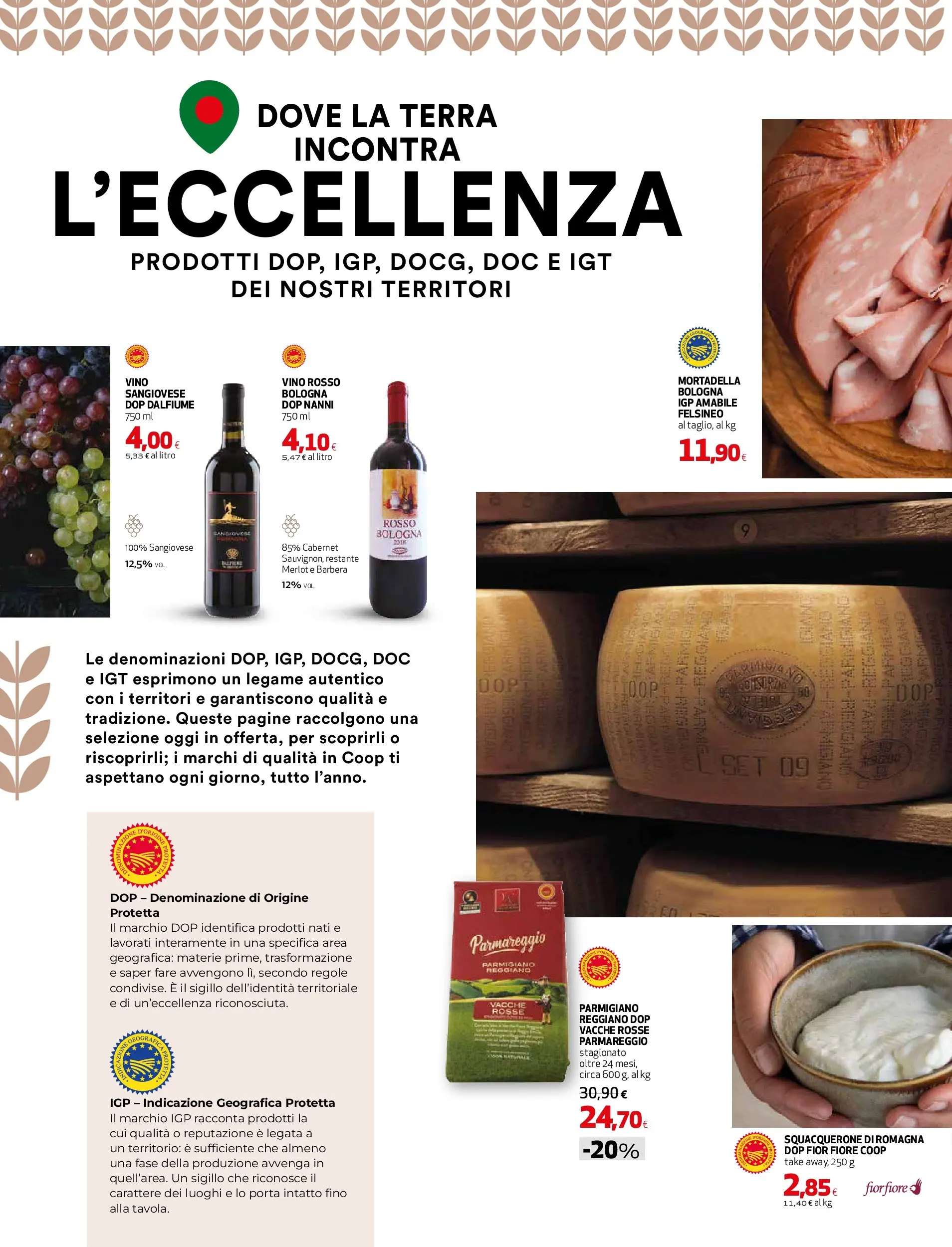 Anteprima volantino Ipercoop dal ﻿06/11/2025﻿ ﻿- nuovo offerte | Pagina: 2 | Prodotti: Vino, Mortadella, Parmigiano, Terra