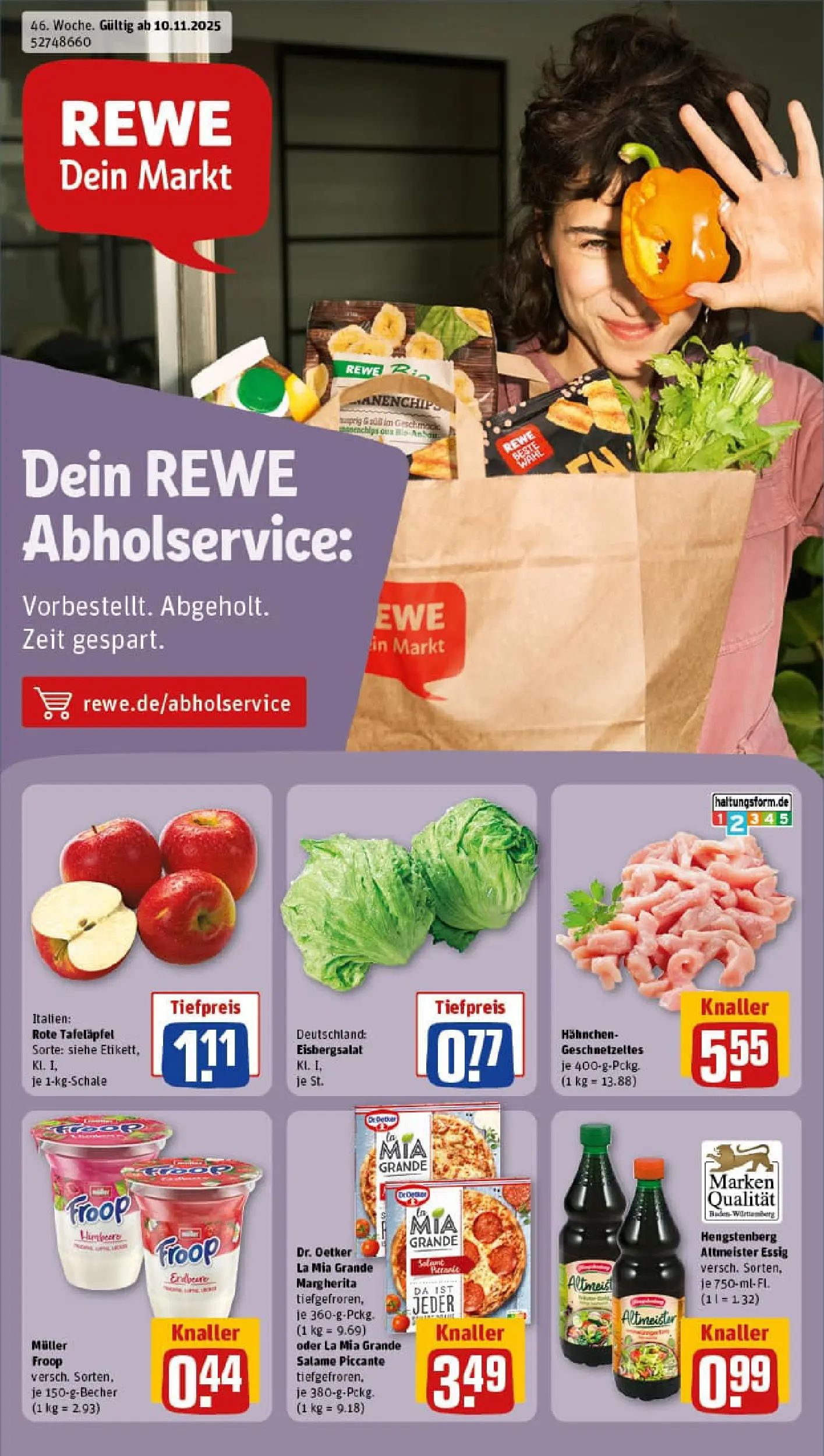 REWE Prospekt ab 10.11.2025 zum Blättern » Angebote | Seite: 1