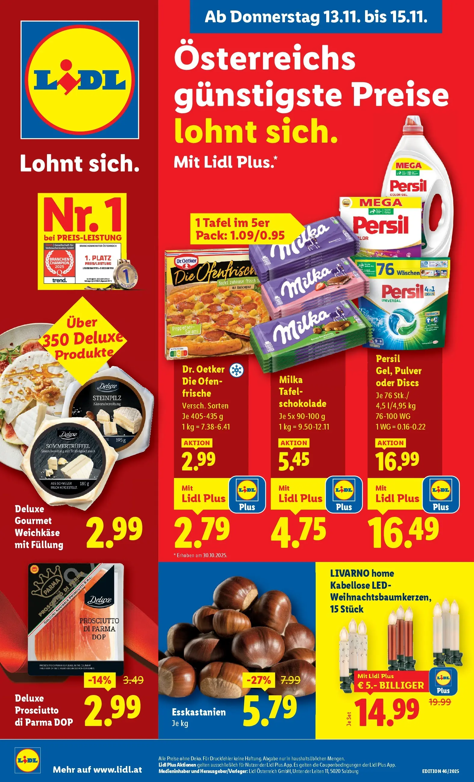 Lidl - Lidl: Flugblatt in deiner Nähe ab 12.11.2025 - Angebote ab donnerstag | Seite: 1