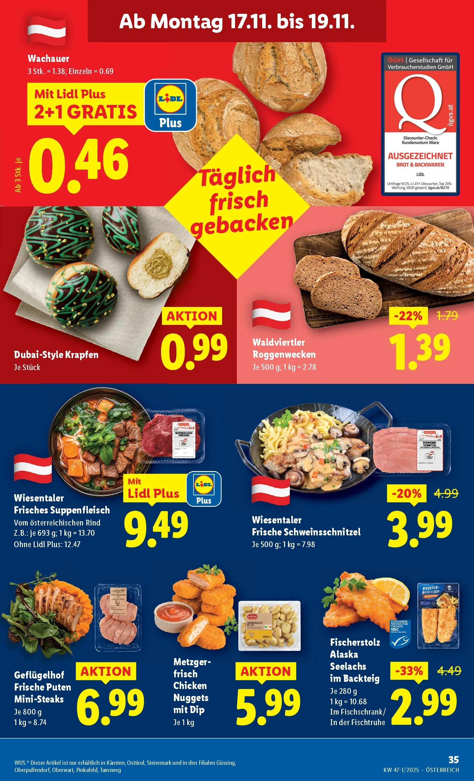 Lidl - Lidl: Flugblatt in deiner Nähe ab 12.11.2025 - Angebote ab donnerstag | Seite: 39 | Produkte: Brot