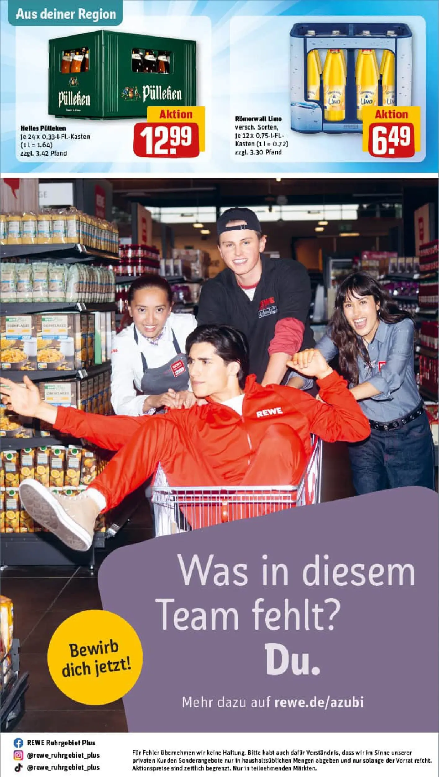 REWE Prospekt ab 10.11.2025 zum Blättern » Angebote | Seite: 31 | Produkte: Helles pulleken