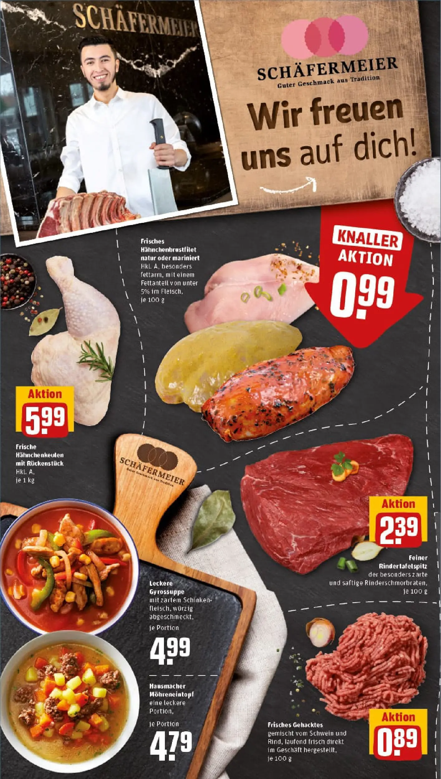 REWE Prospekt ab 10.11.2025 zum Blättern » Angebote | Seite: 6 | Produkte: Gyros, Schinken
